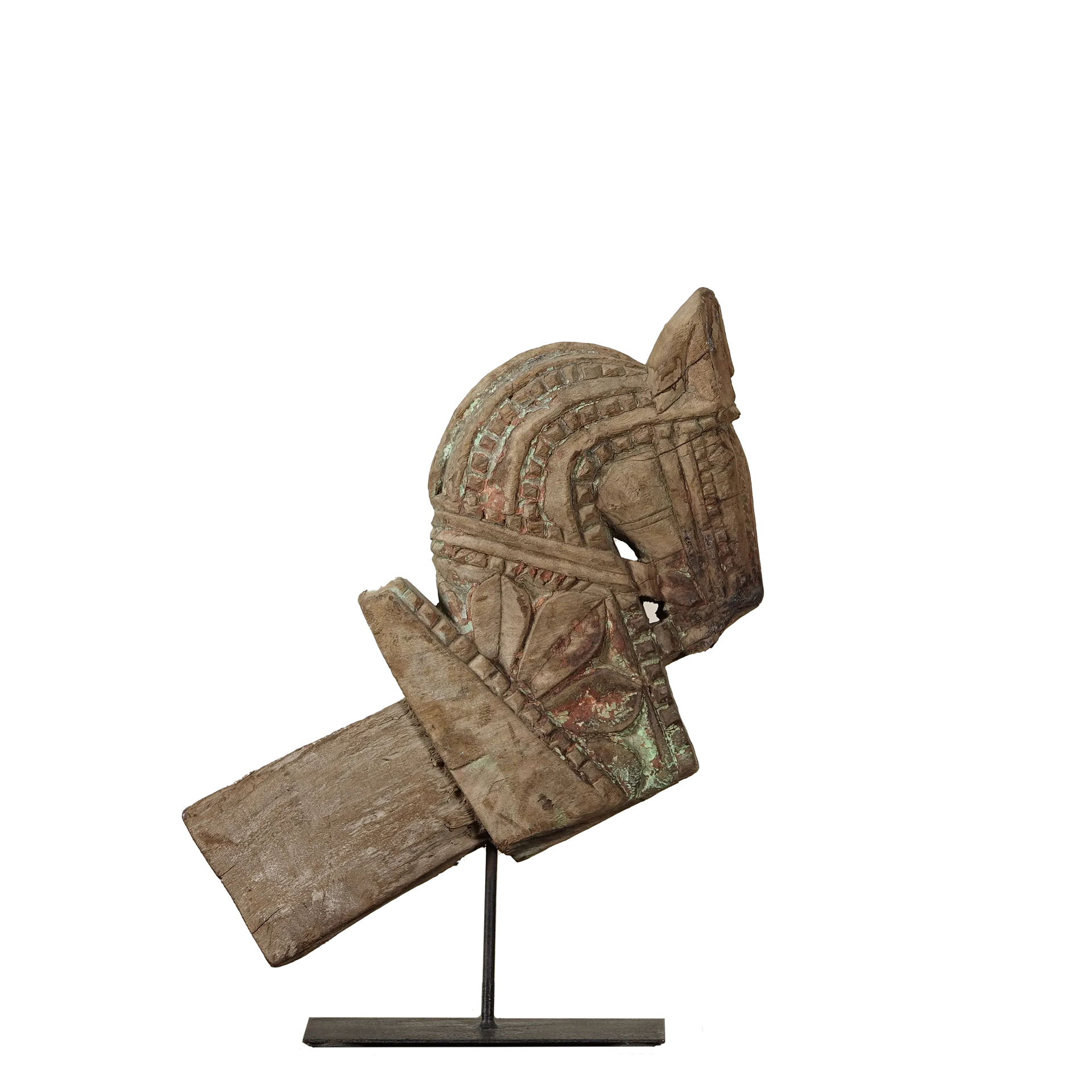 Tejas - Protomé de cheval en bois n°5