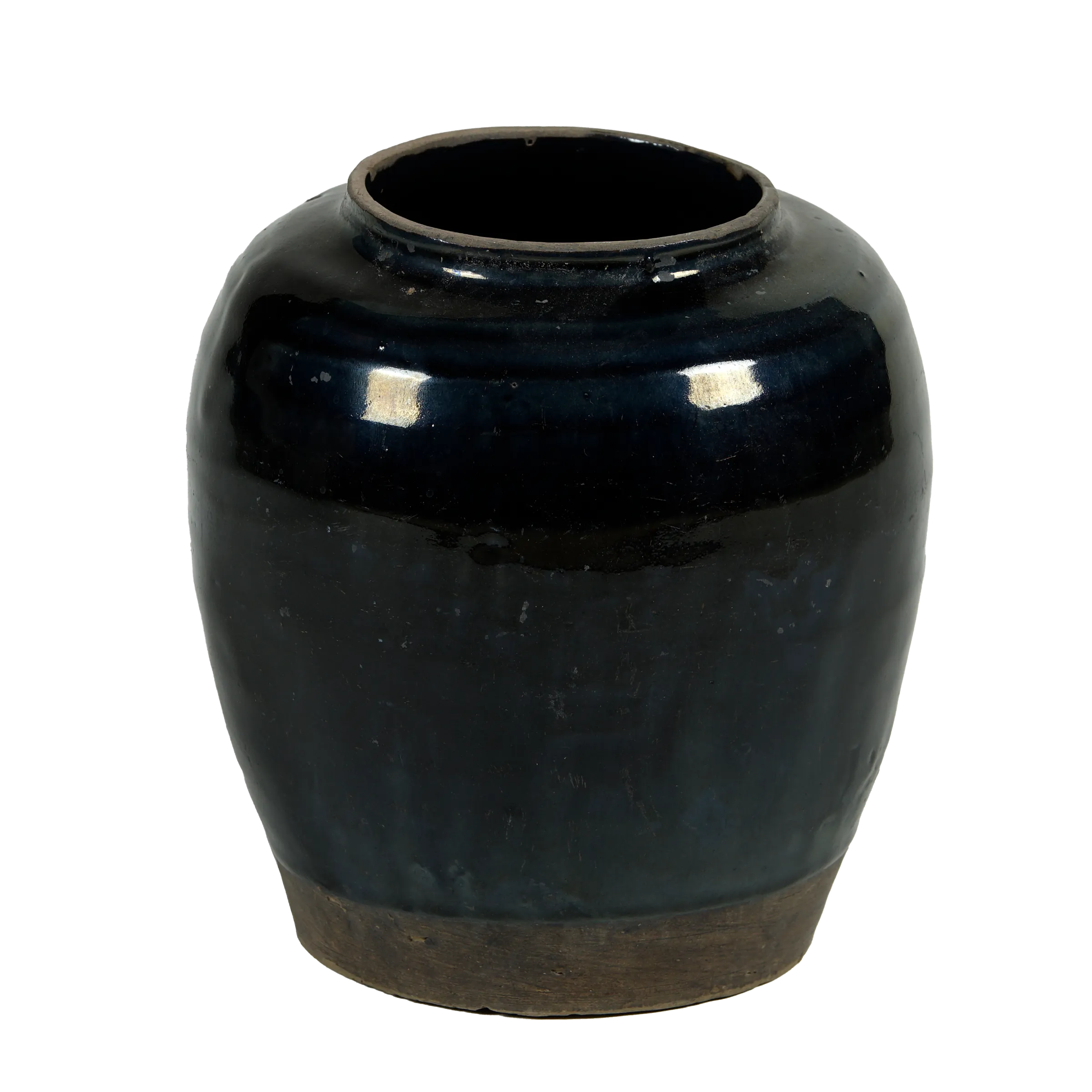 Hú - Pot à confit chinois émaillé noir n°9