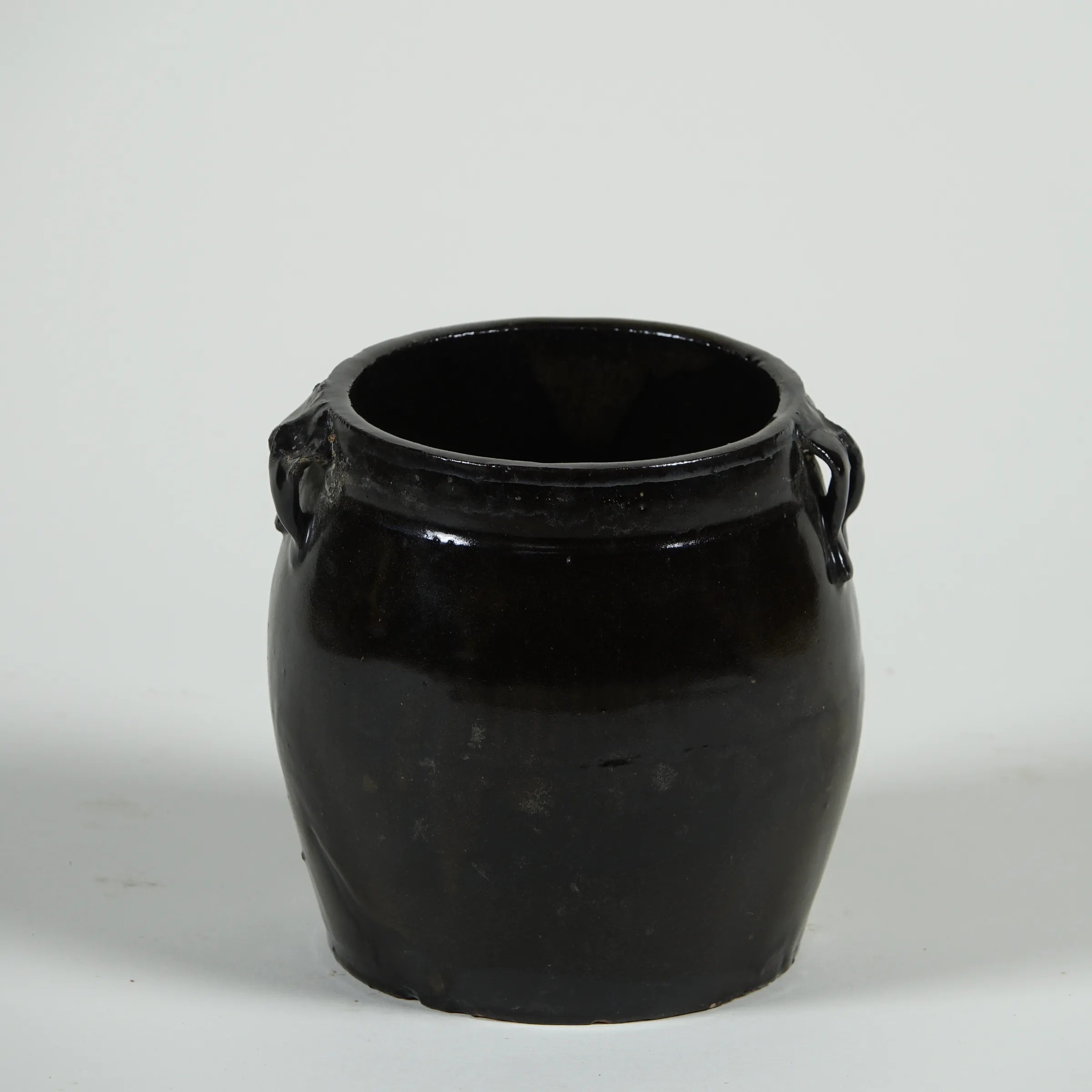 Hú - Pot à confit chinois émaillé noir n°10