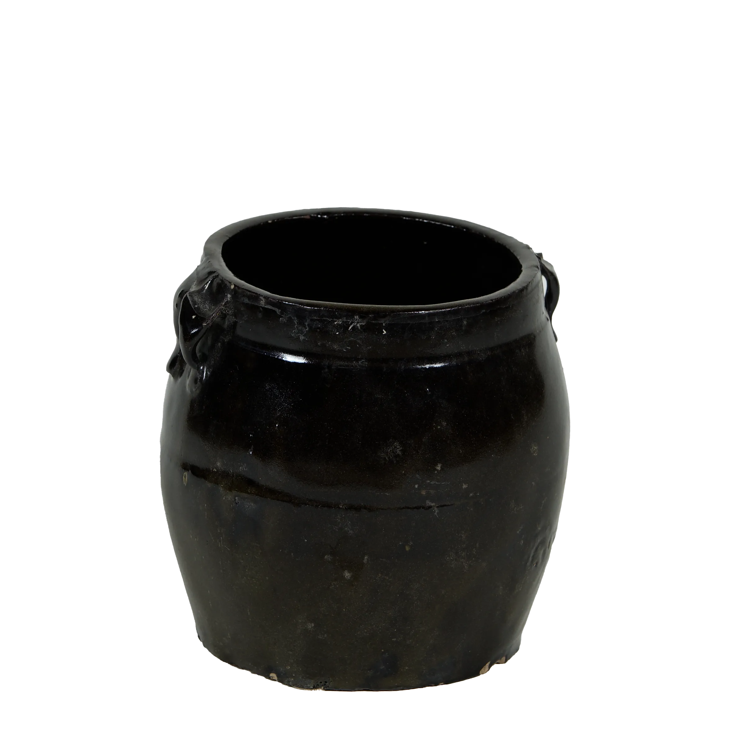 Hú - Pot à confit chinois émaillé noir n°10