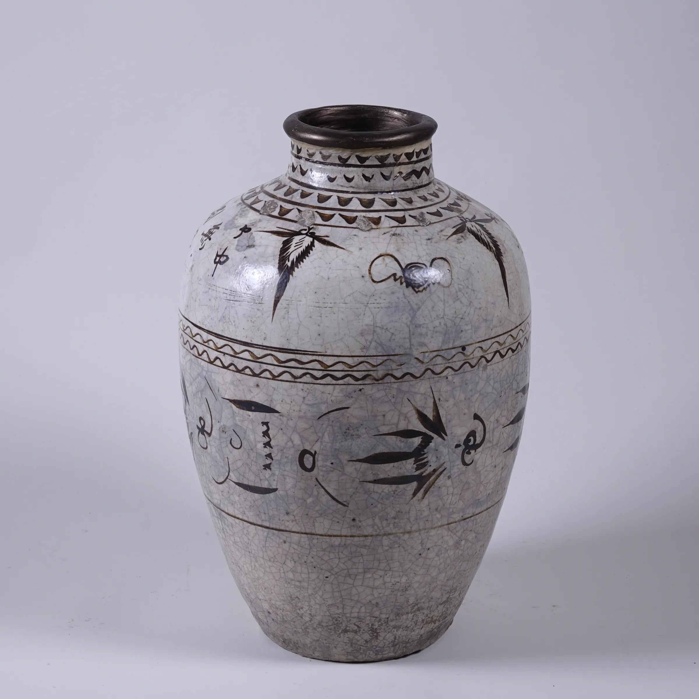 Cizhou - Jarre à alcool vernissée chinoise n°4