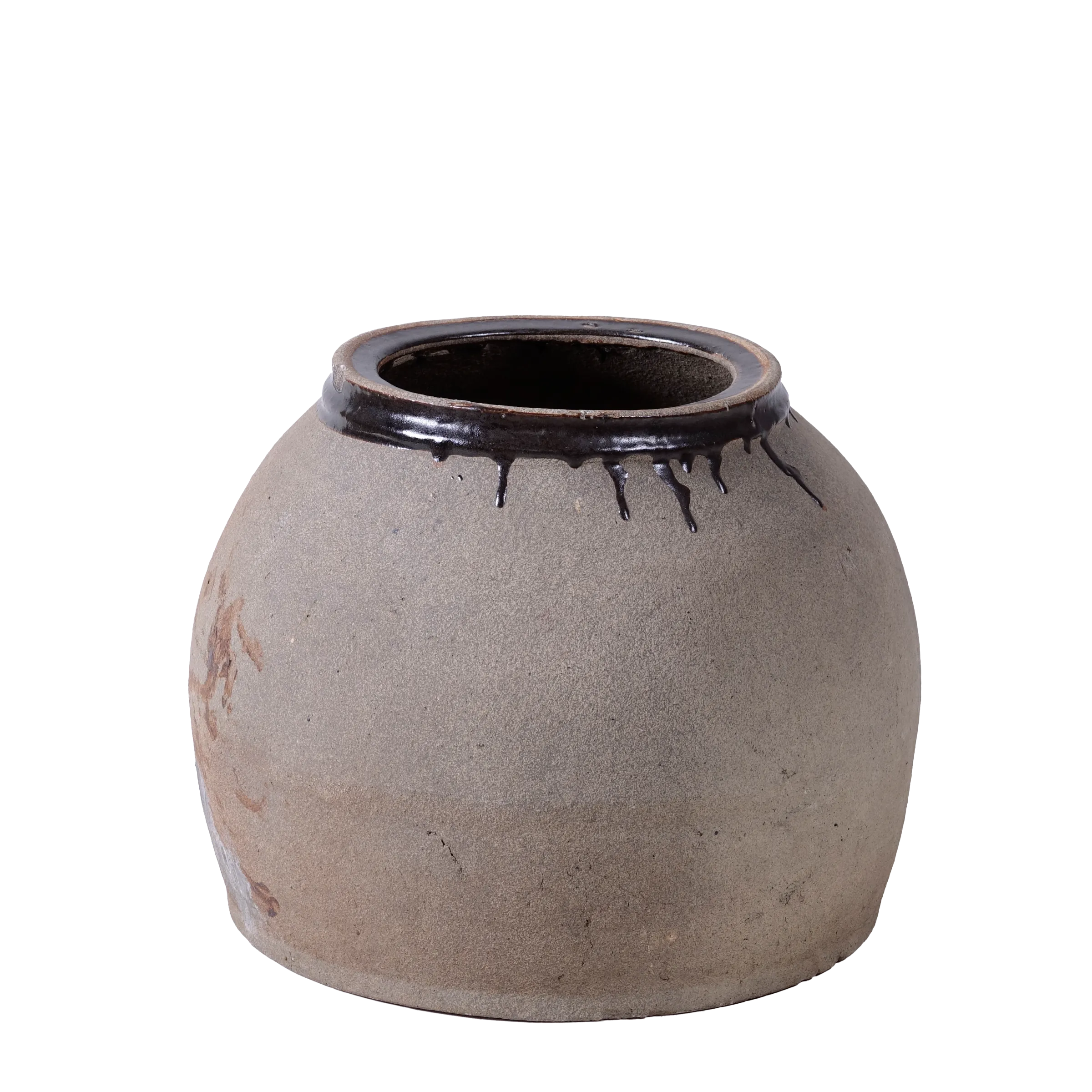 Anping - Pot chinois en terre cuite à col brun n°1