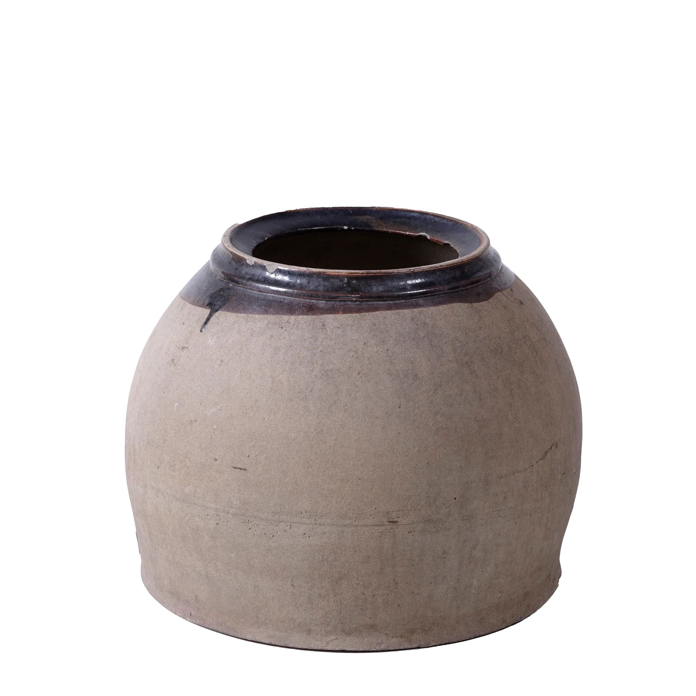 Anping - Pot chinois en terre cuite à col brun n°2