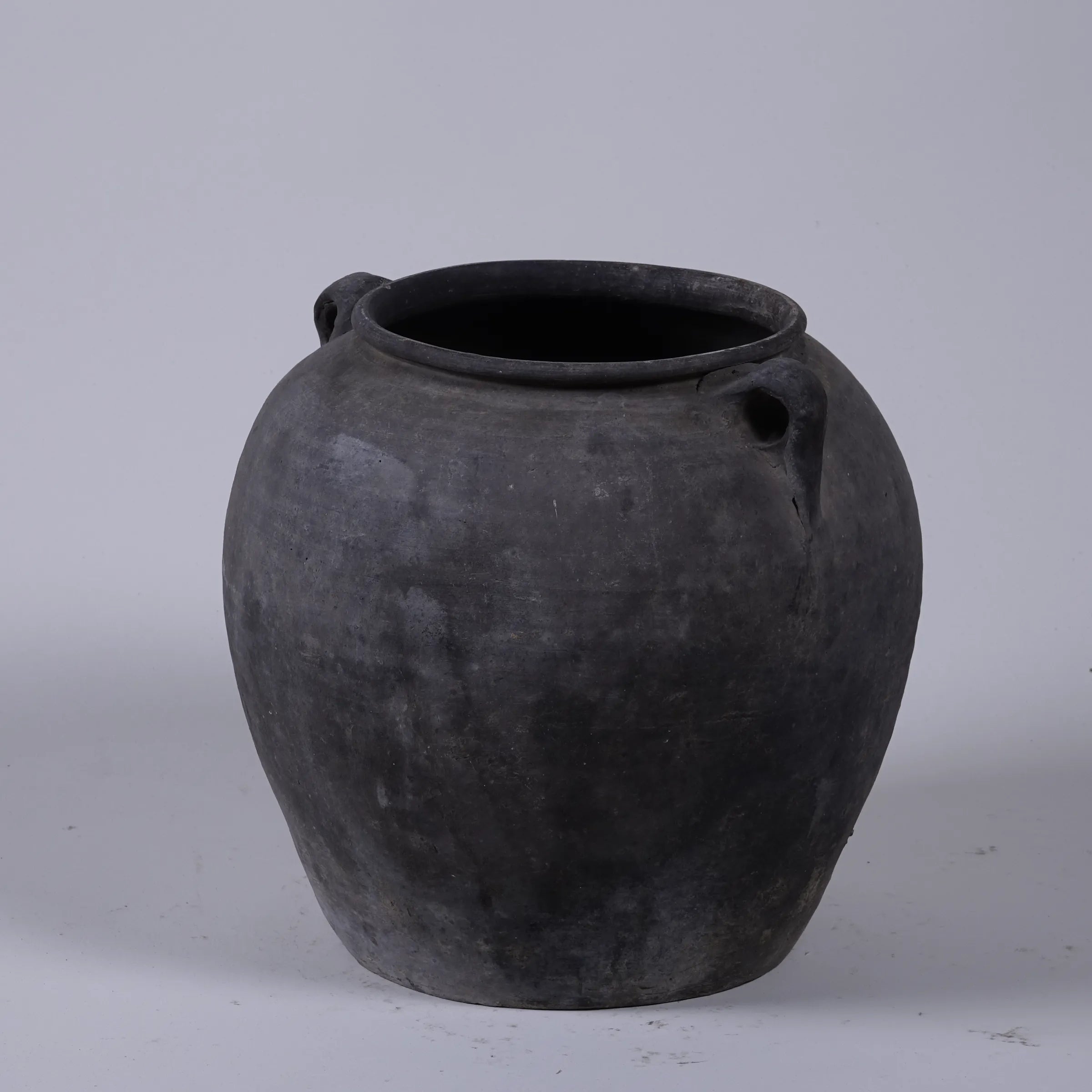 Yanan - Poterie chinoise grise à oreilles n°1