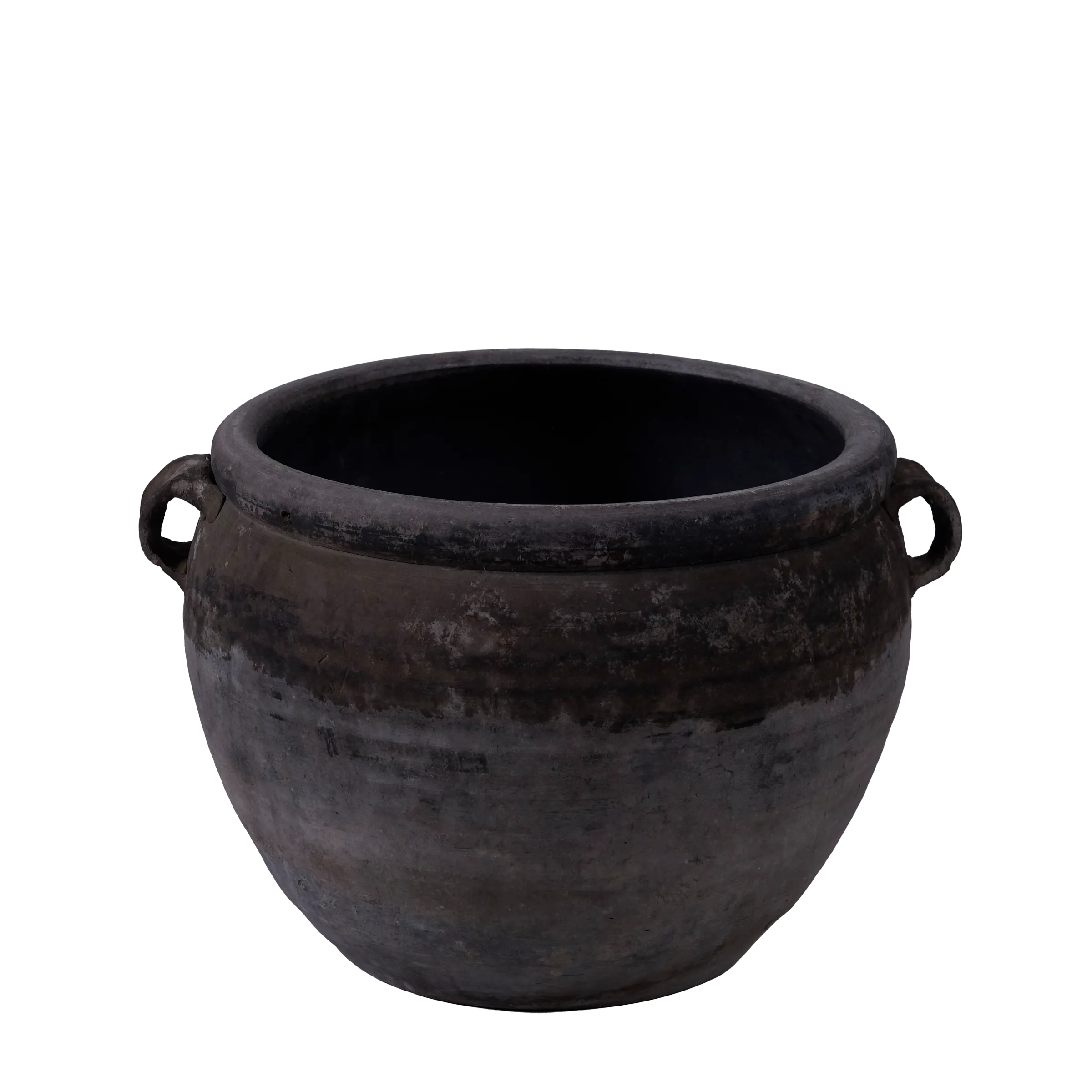 Yanan - Poterie chinoise grise à oreilles n°2
