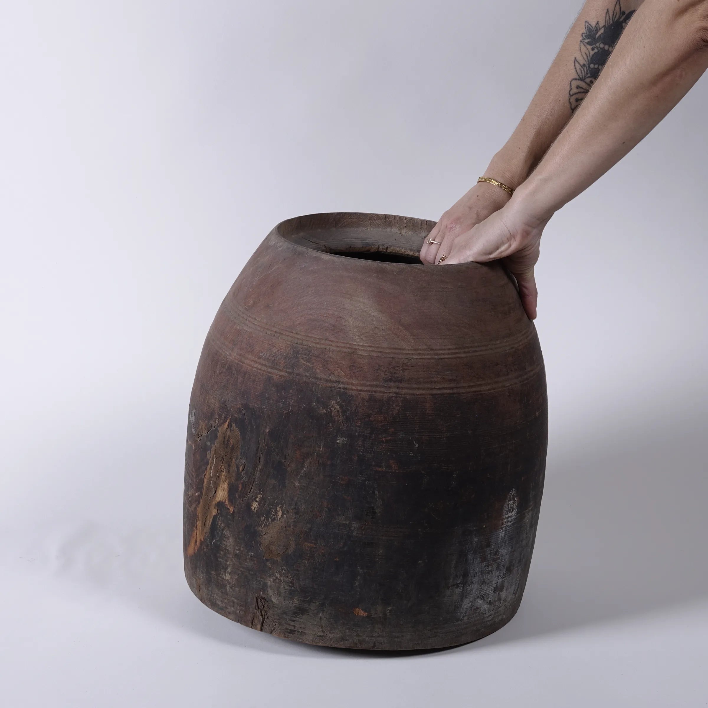 Modran - Grand pot en bois n°25