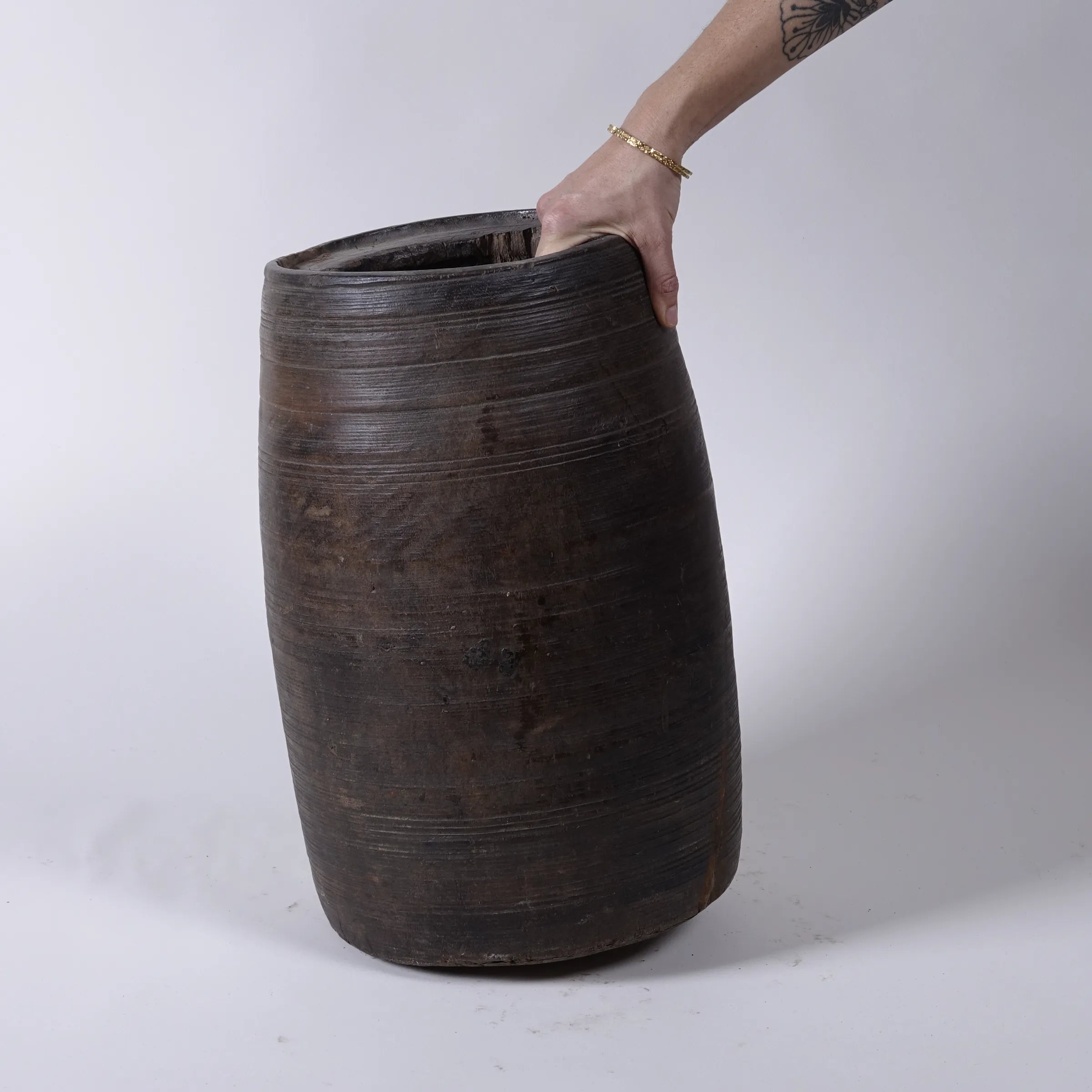 Sayla - Grand pot en bois n°8