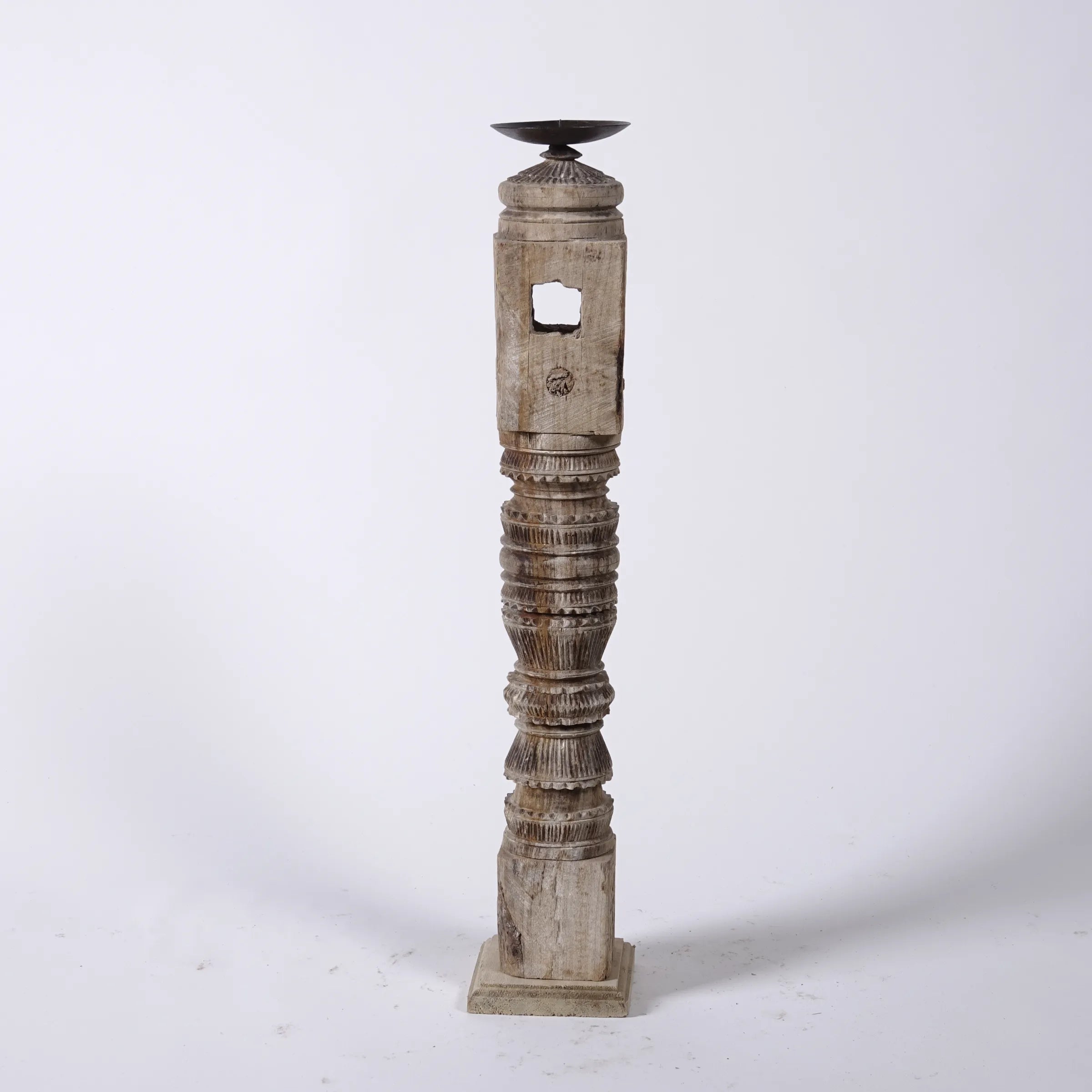 Rajvansh - Bougeoir en bois n°2