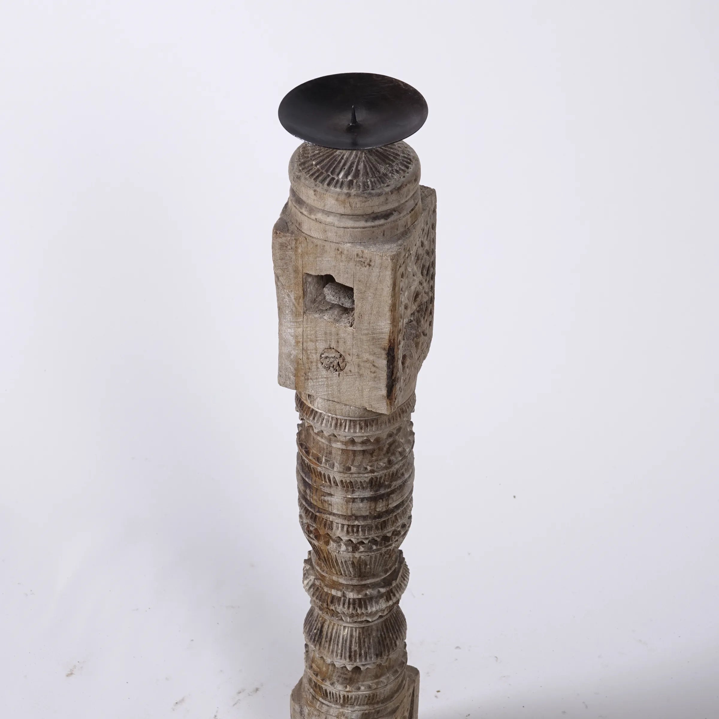 Rajvansh - Bougeoir en bois n°2