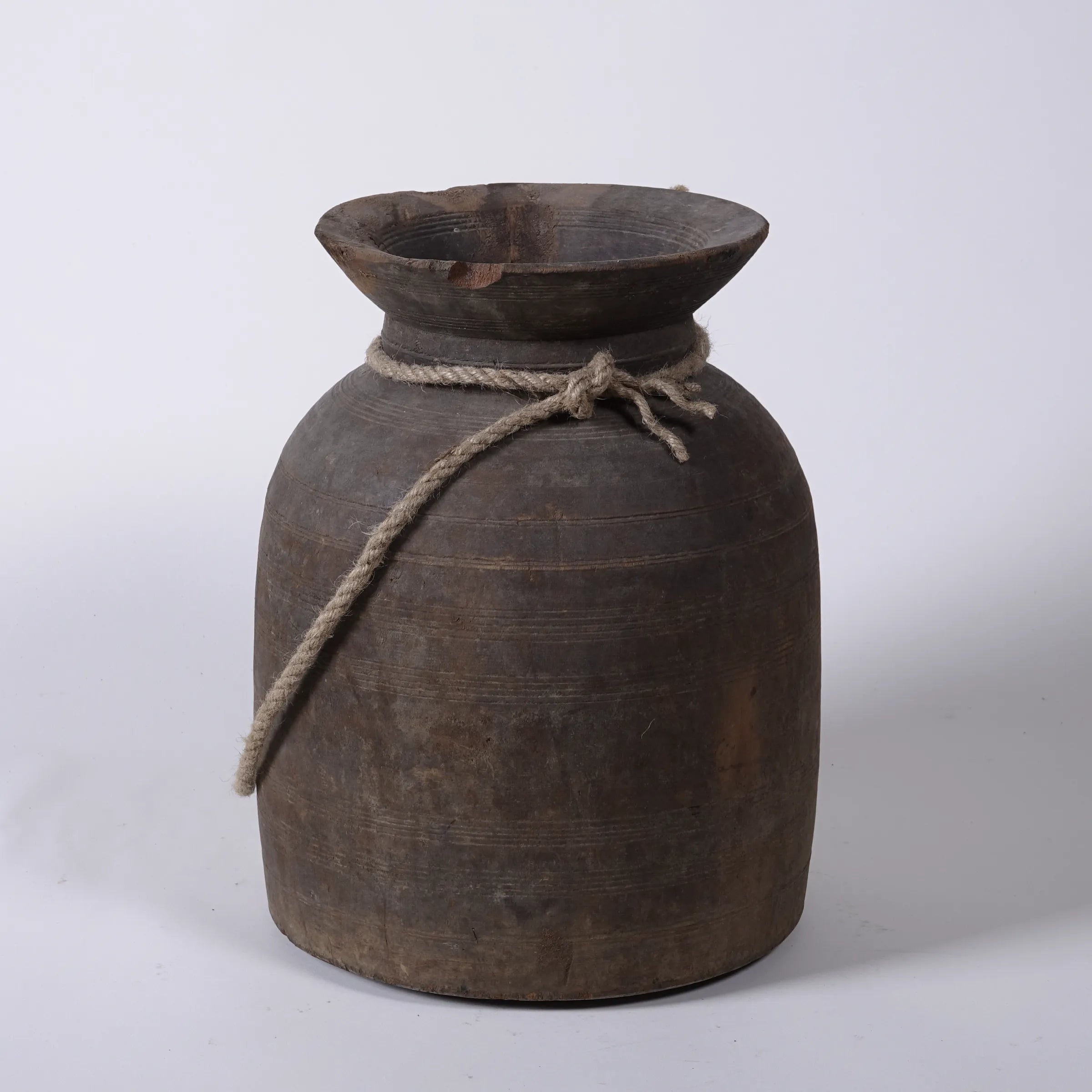 Tosh - Grand pot de l'Himachal en bois n°35