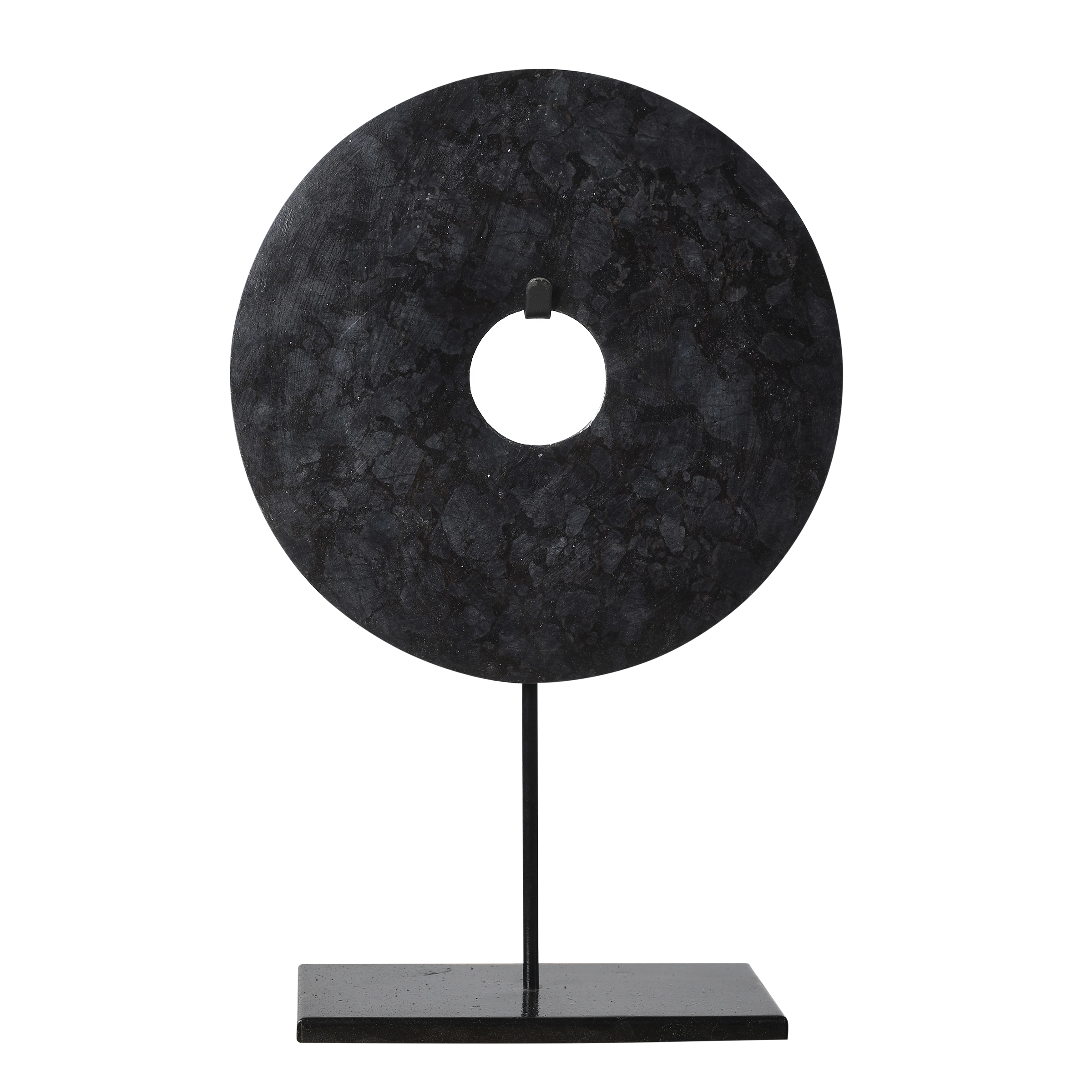 Gongli - Disque bi en pierre noire