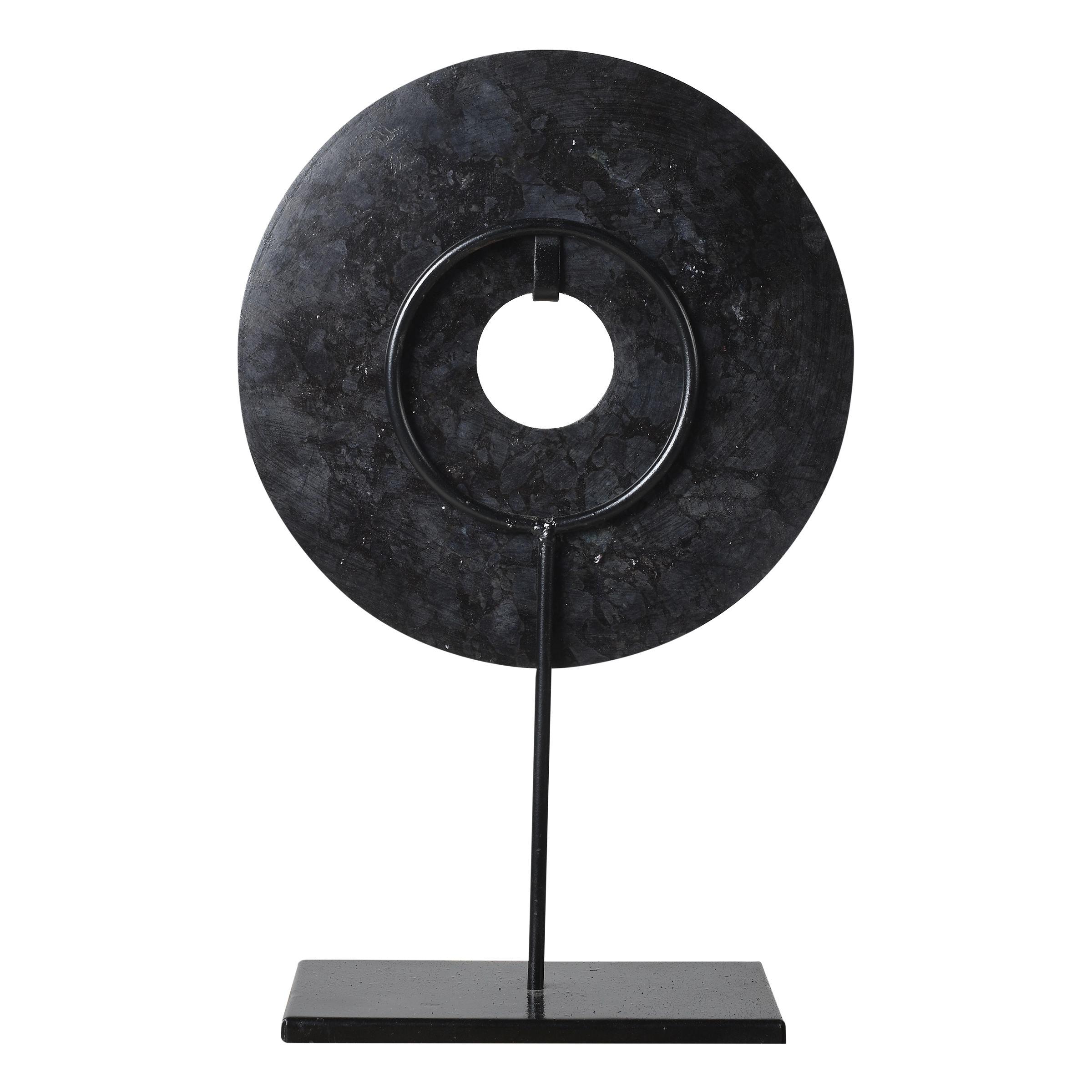 Gongli - Disque bi en pierre noire