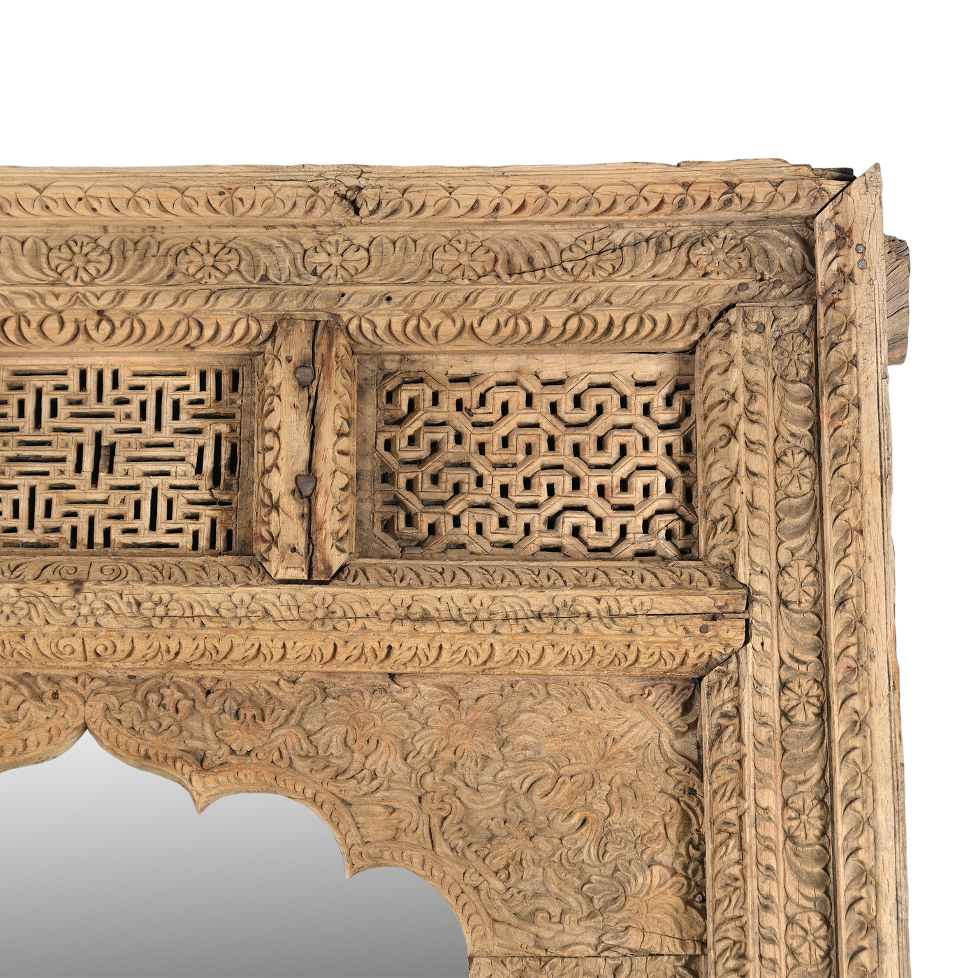 Nimbera - Carved wooden arch mirror n°3