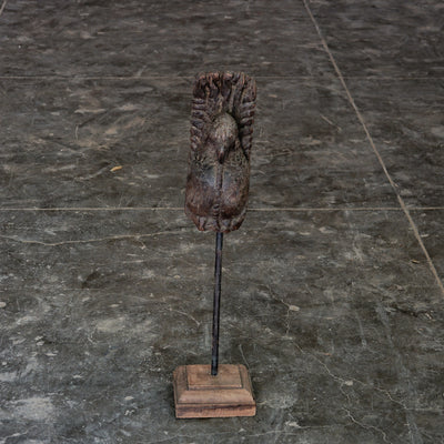 Moor - Statuette de paon en bois sur pied