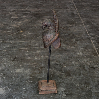 Moor - Statuette de paon en bois sur pied