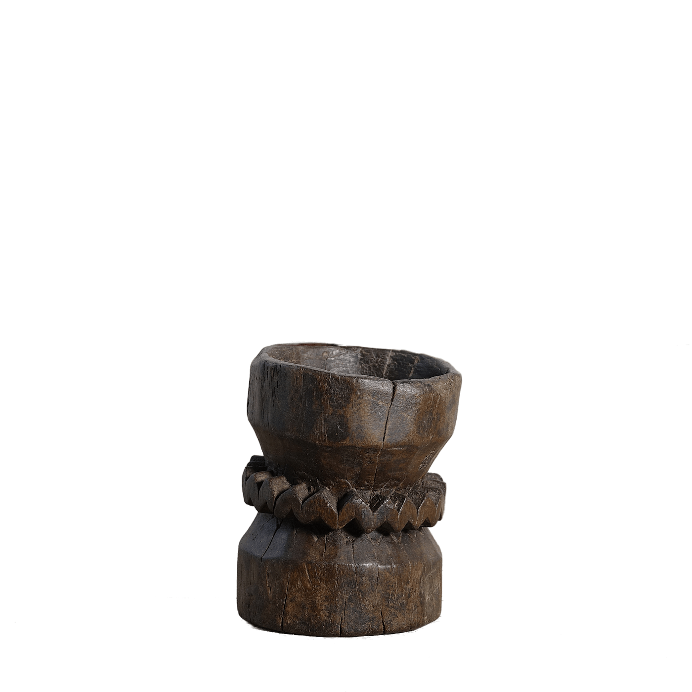 Asika - Gravated wooden pot n ° 12