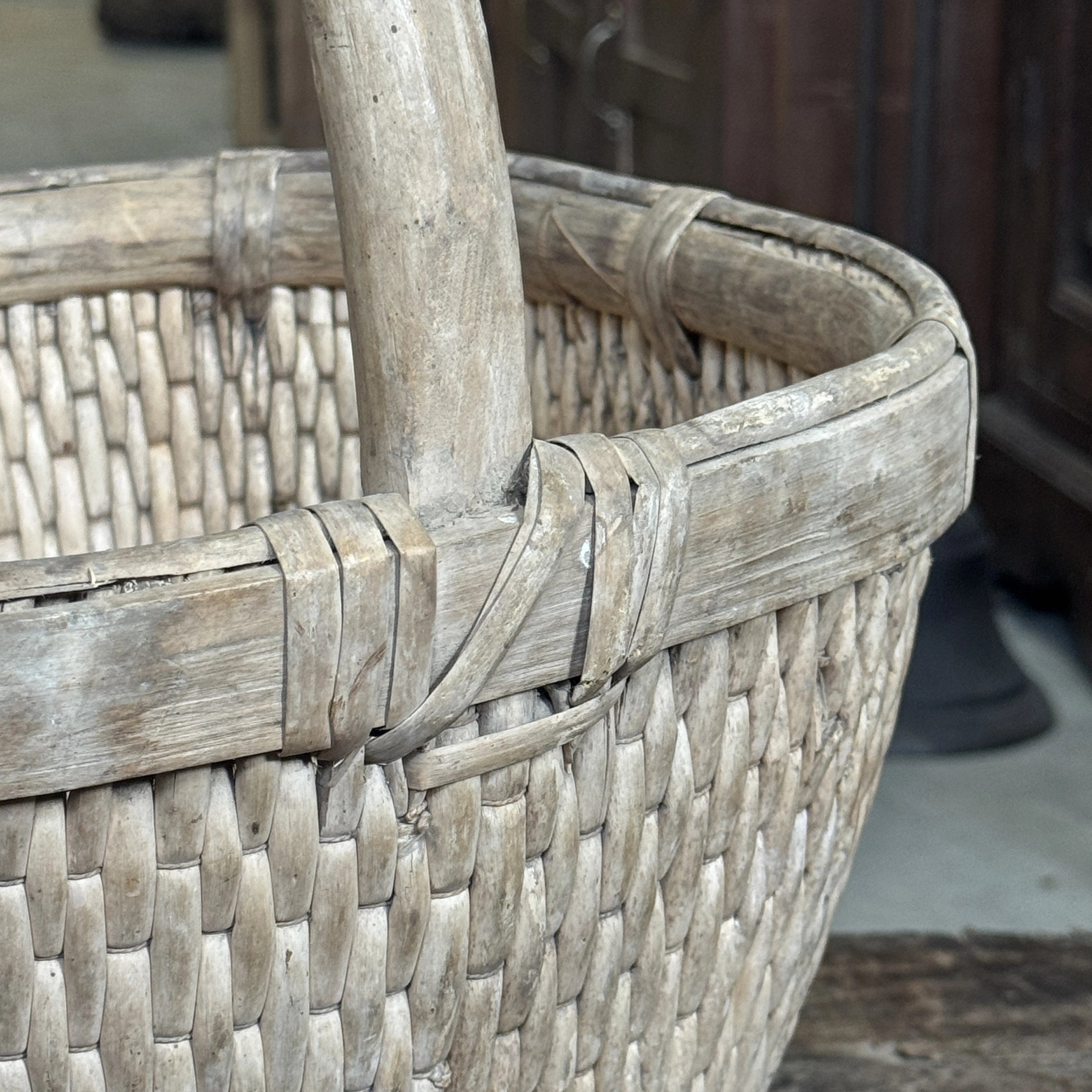 Qiani – Ancien panier chinois avec anse n°2