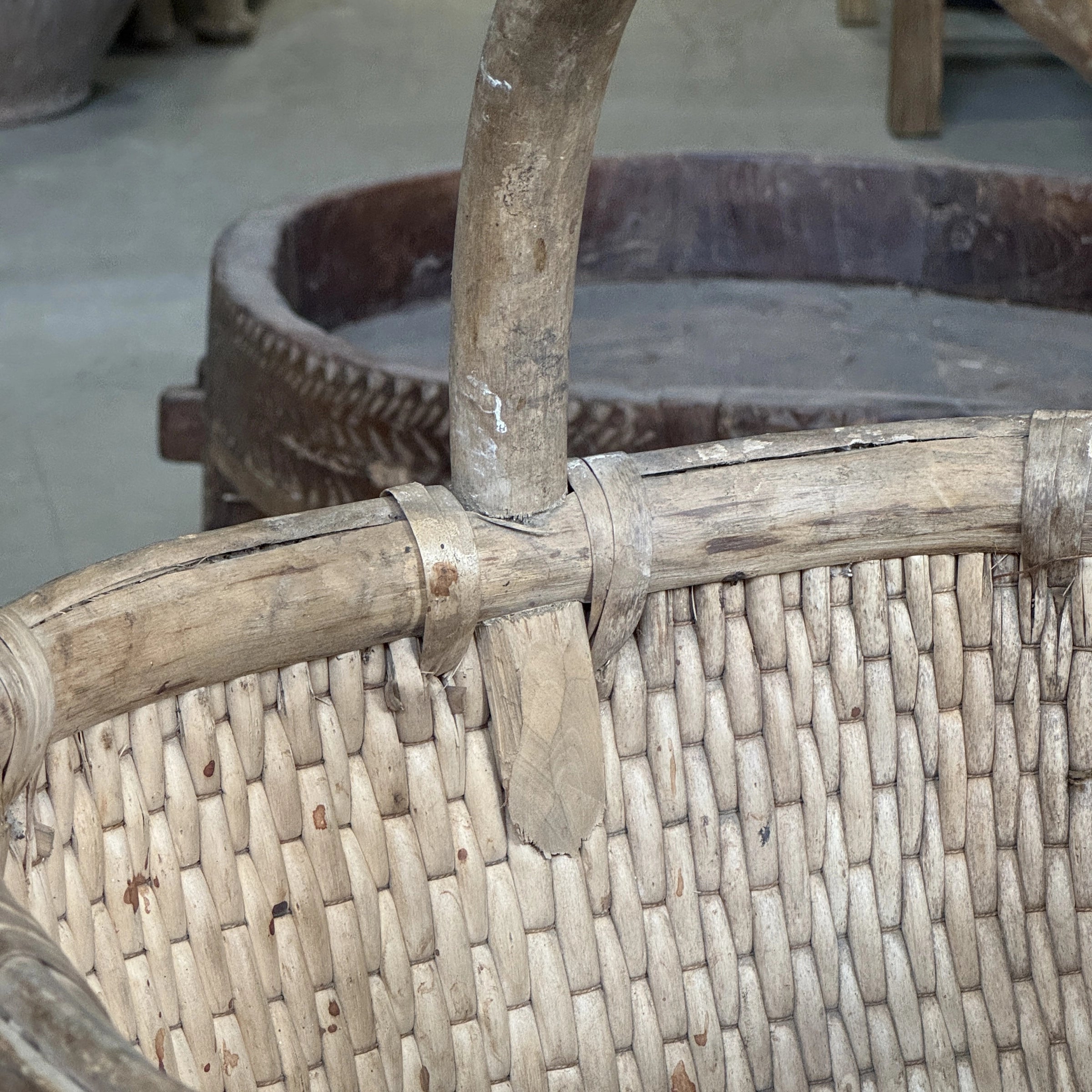Qiani – Ancien panier chinois avec anse n°2