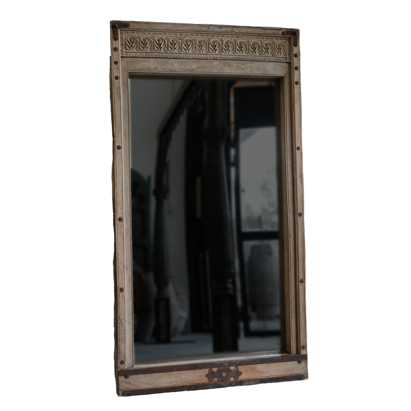 Danasani - Large carved mirror nº8