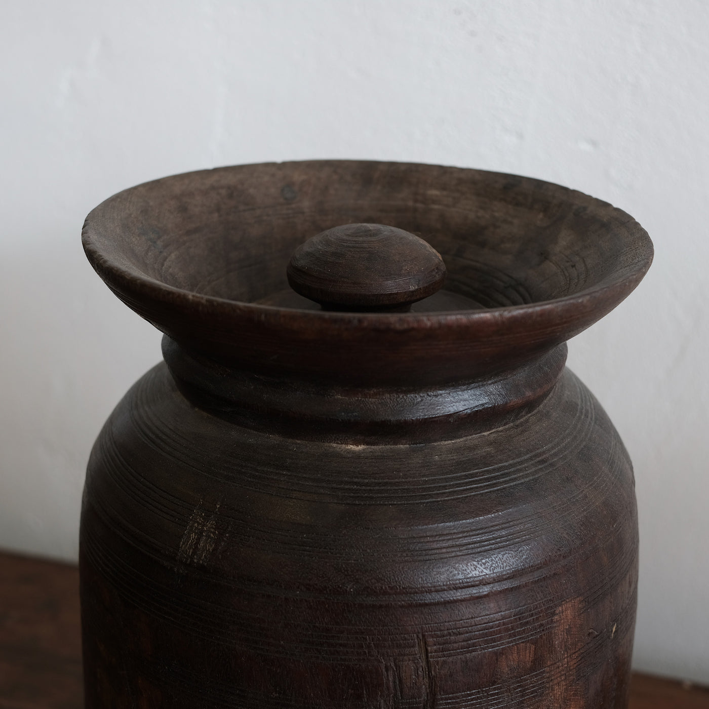 Tosh - Large wooden Himachal pot n°6