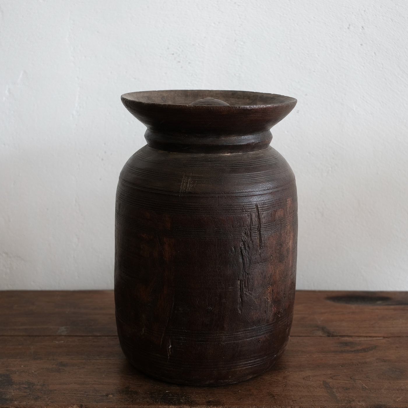 Tosh - Grand pot de l'Himachal en bois n°6