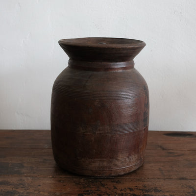 Tosh - Grand pot de l'Himachal en bois n°7