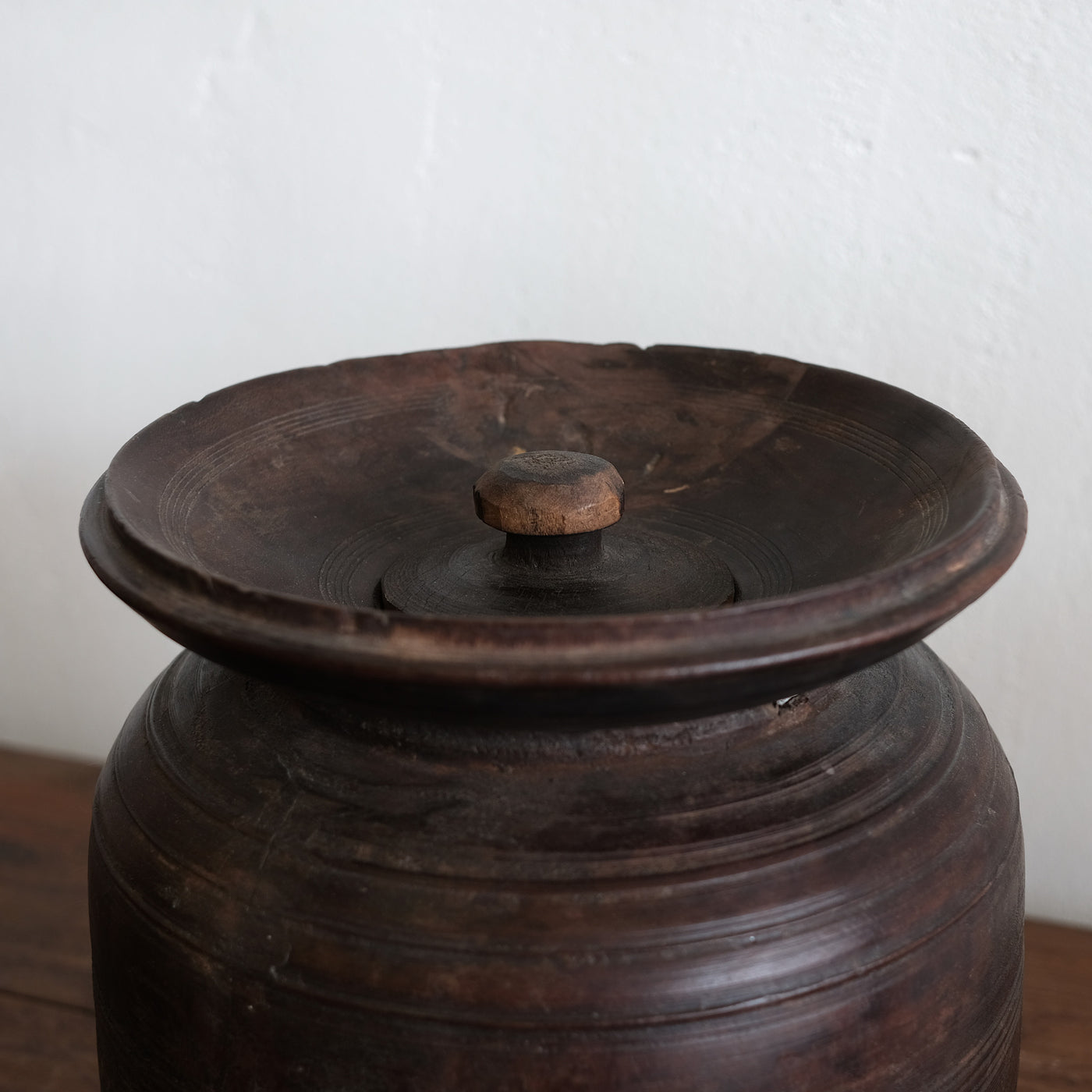 Tosh - Large wooden Himachal pot n°8
