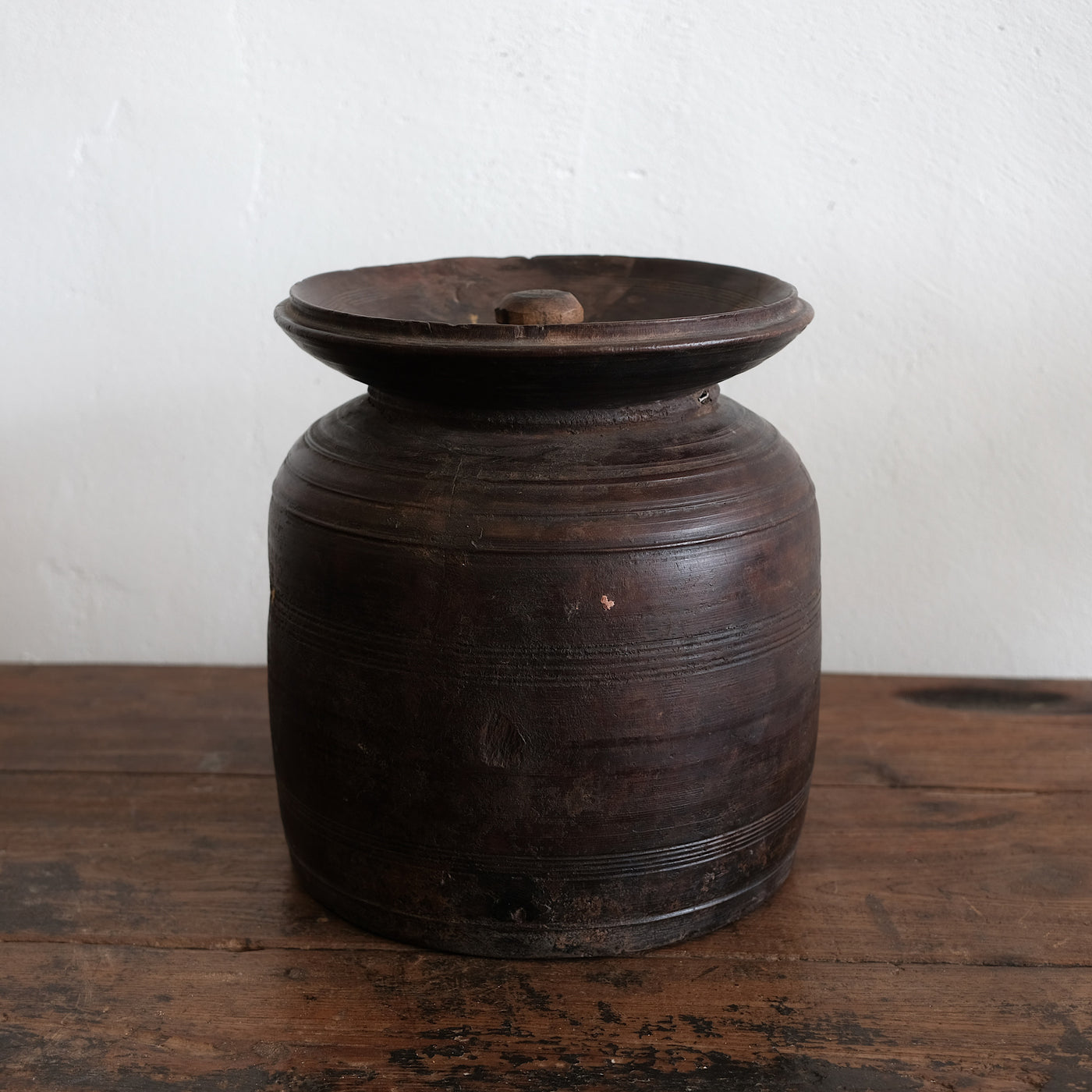 Tosh - Large wooden Himachal pot n°8