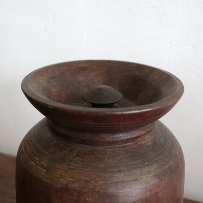 Tosh - Grand pot de l'Himachal en bois n°9