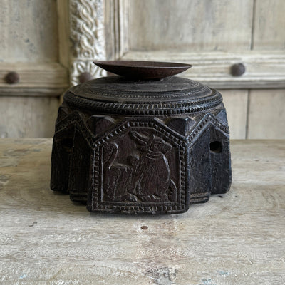 Bijani - Wooden candle holder n ° 16