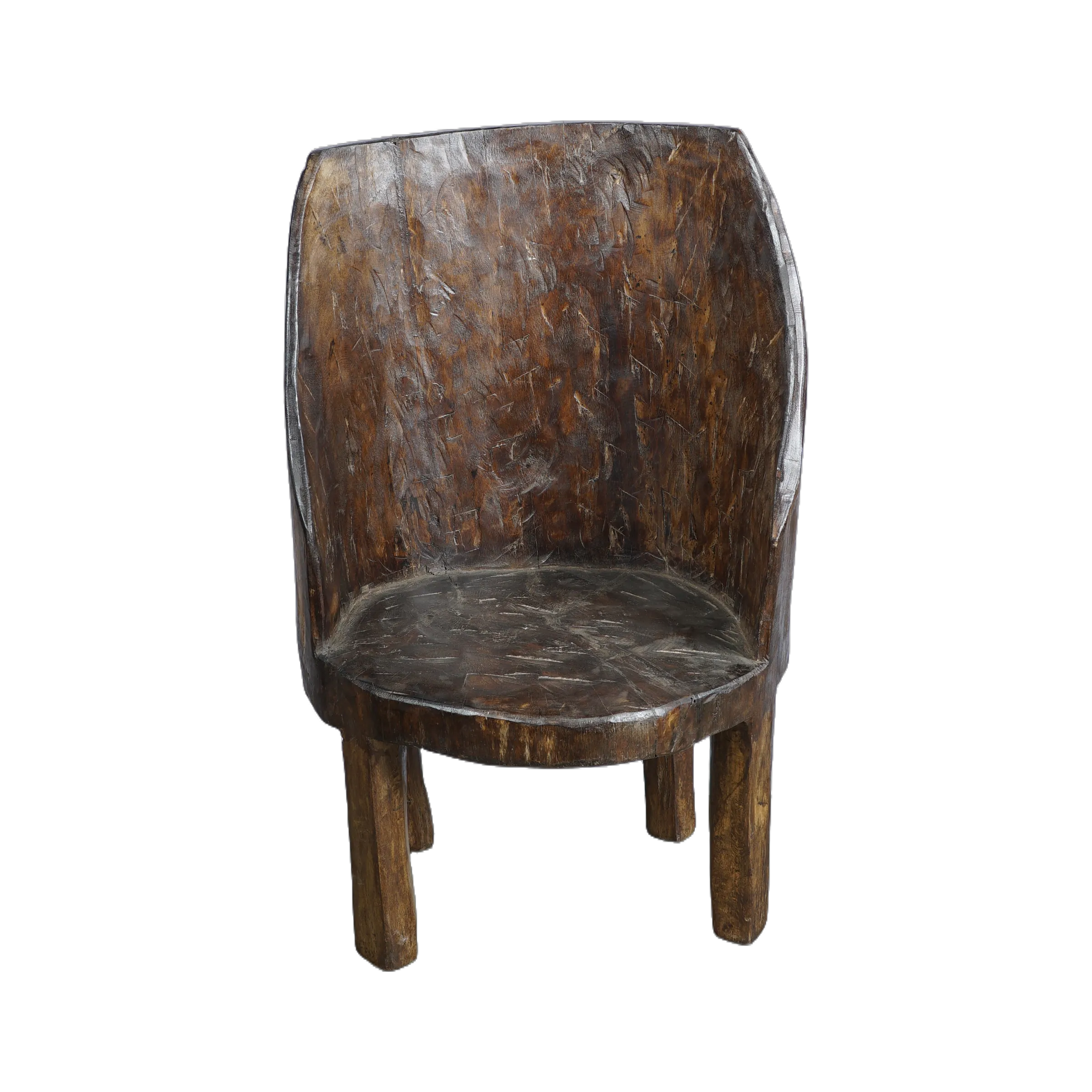 Lokong - Chaise Naga en bois n°5 - vue 3