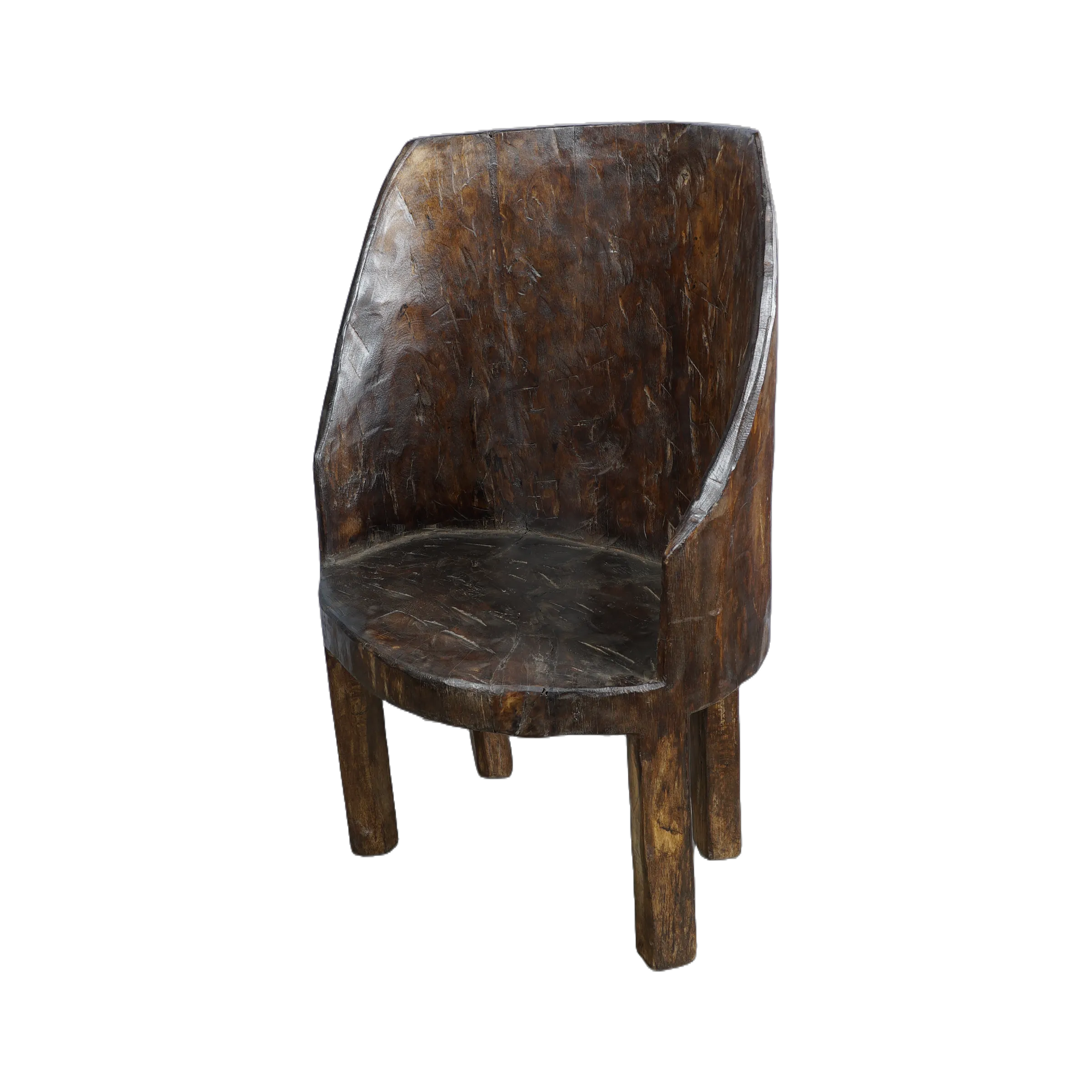 Lokong - Chaise Naga en bois n°5 - vue 4