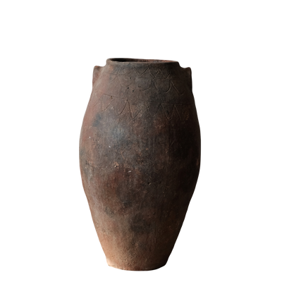 Erzurum - Ancient Turkish Anatolia Jar on Terracotta N ° 4