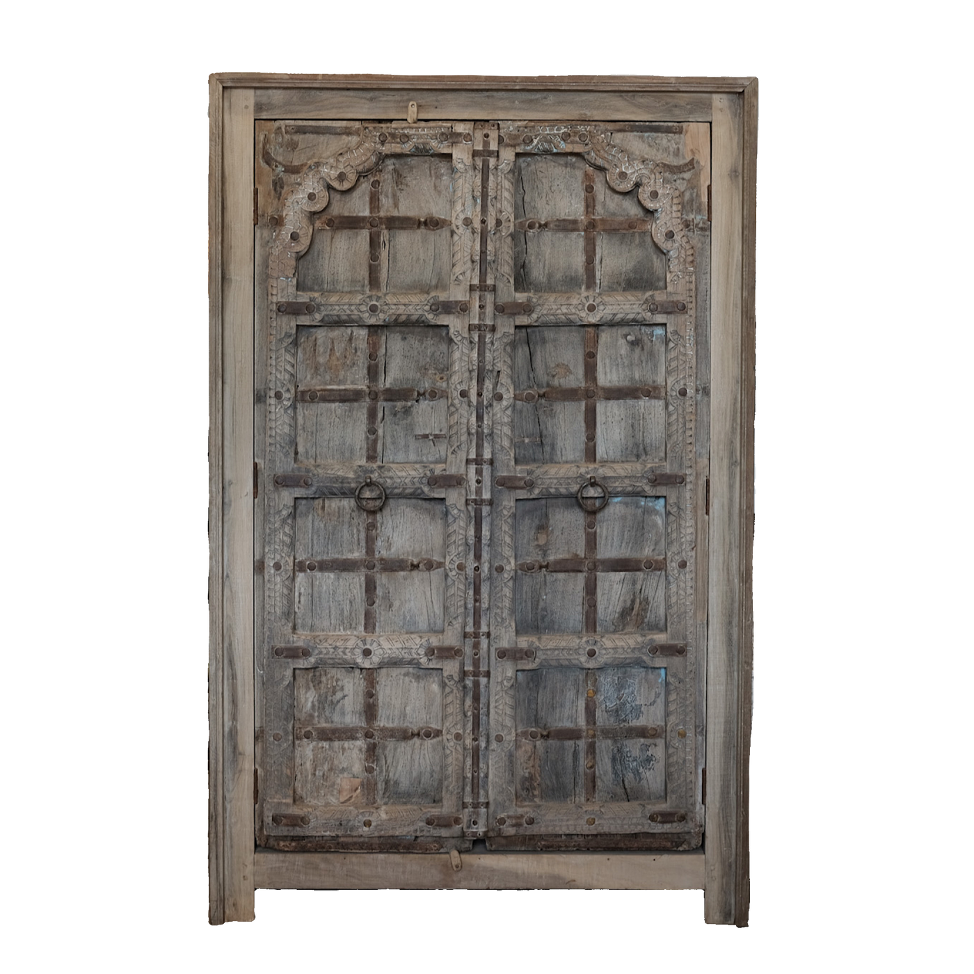 Almari - Wooden wardrobe with old door n°5