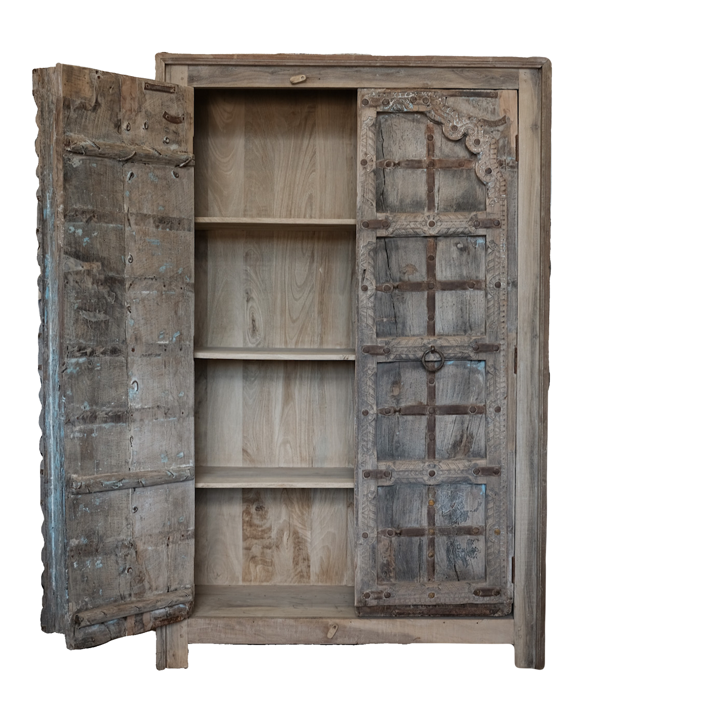 Almari - Wooden cabinet with old door n ° 4