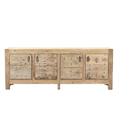 Ashta - Buffet quatre portes en bois massif n°2