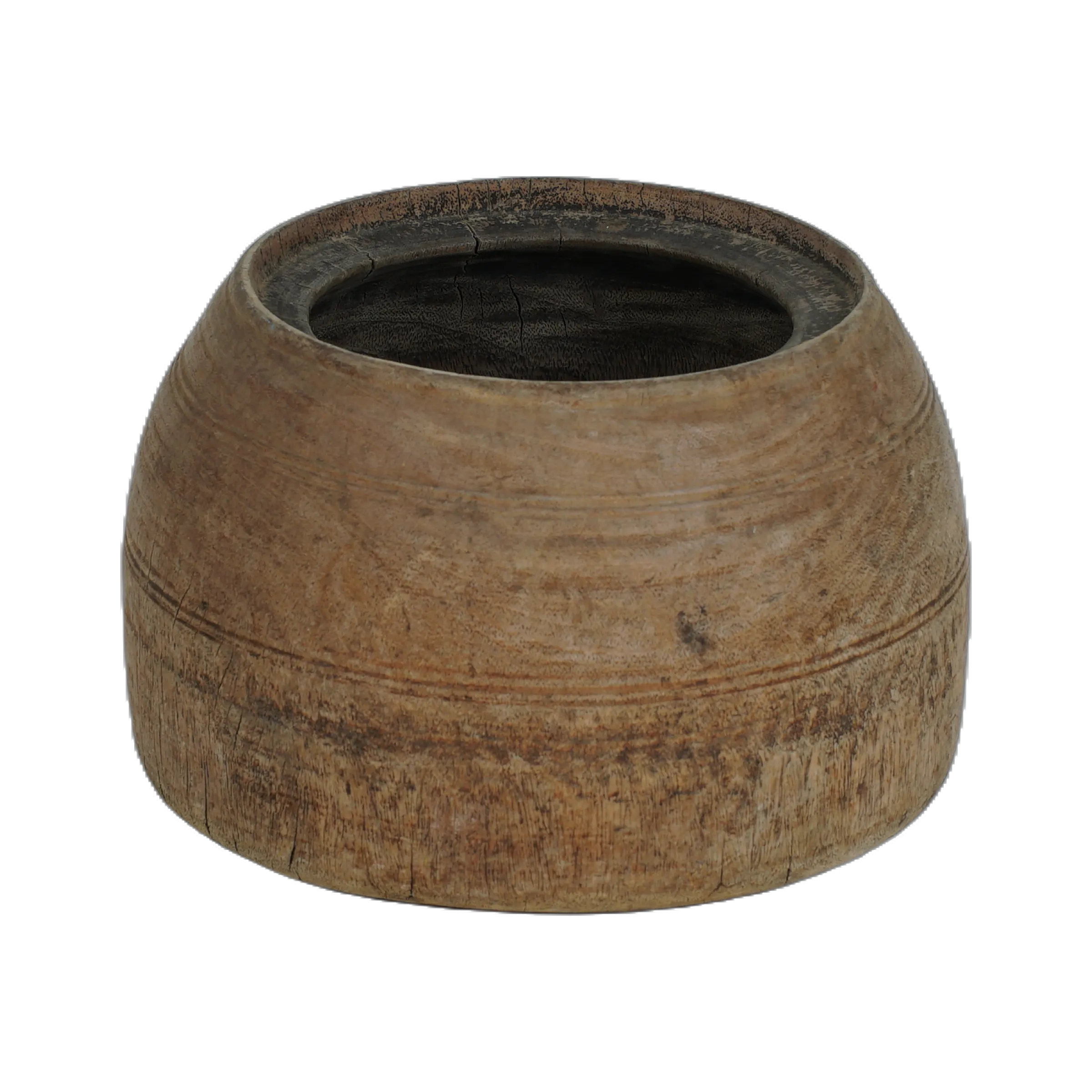 Mana - Pot ancien en bois n°31 - vue 3