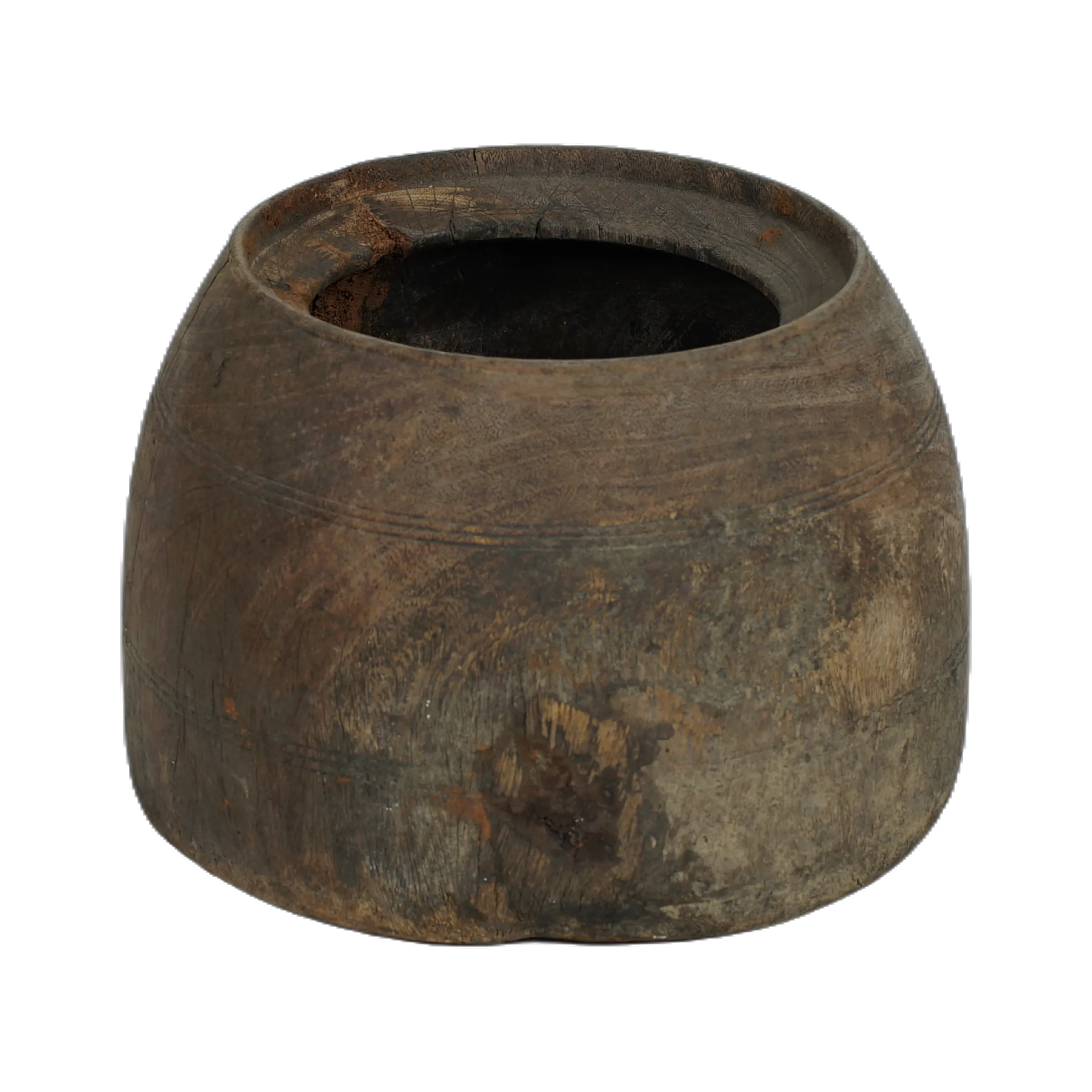Mana - Pot ancien en bois n°32