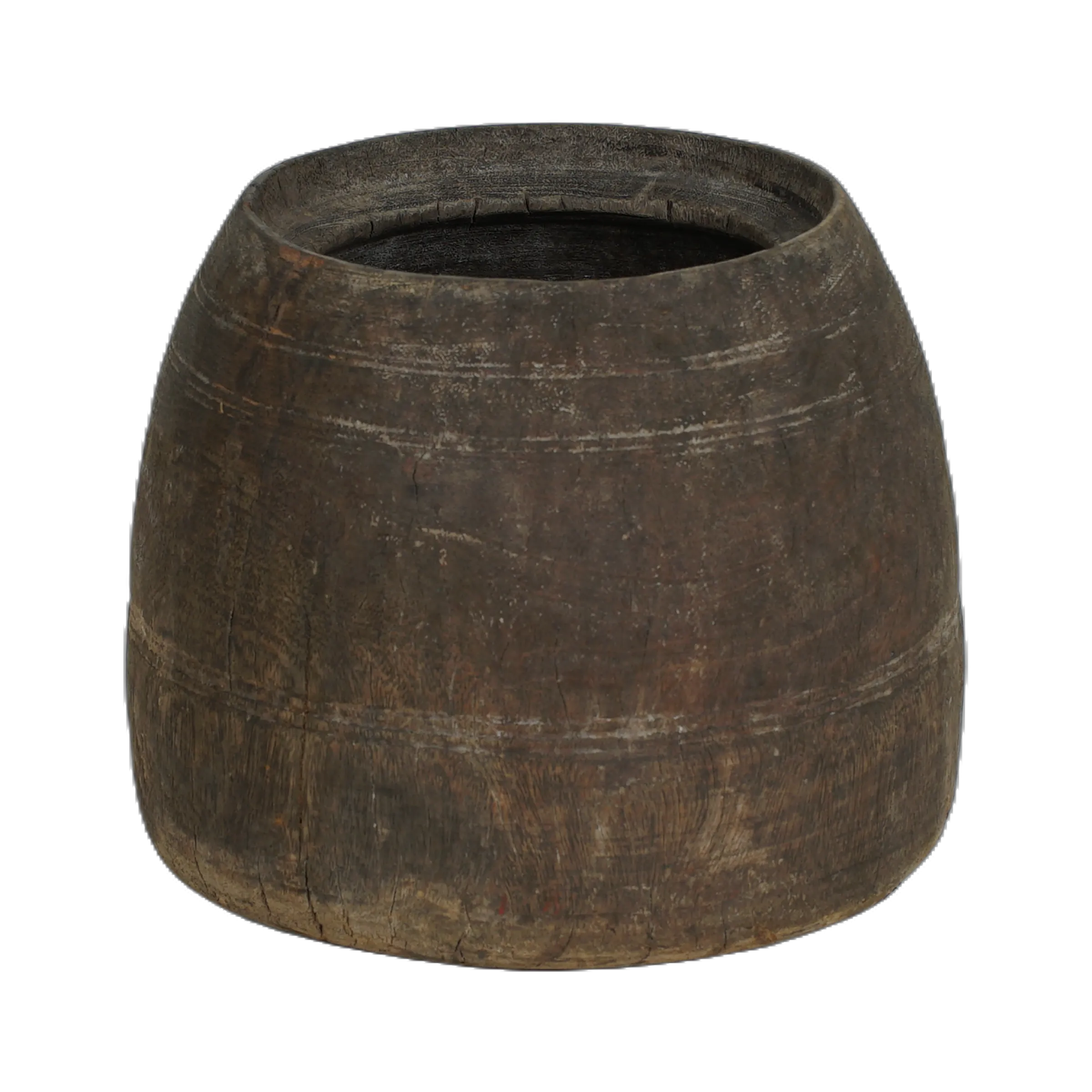 Mana - Pot ancien en bois n°33 - vue 2