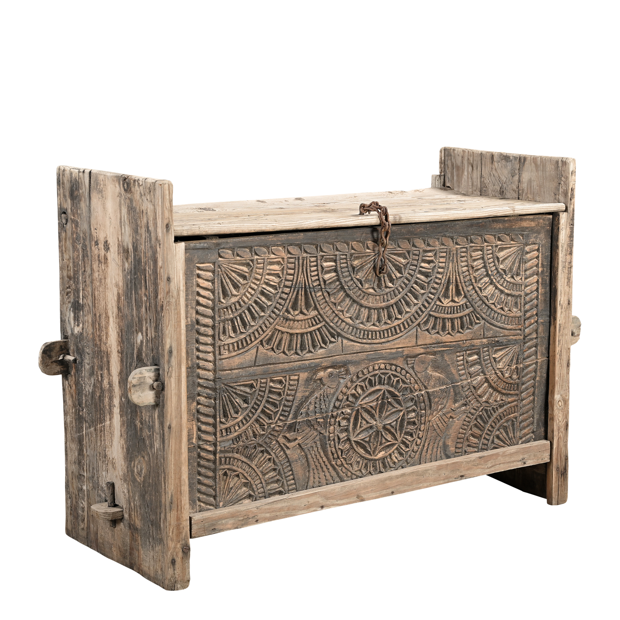 Sandook - Ancien coffre de l'Himachal n°6