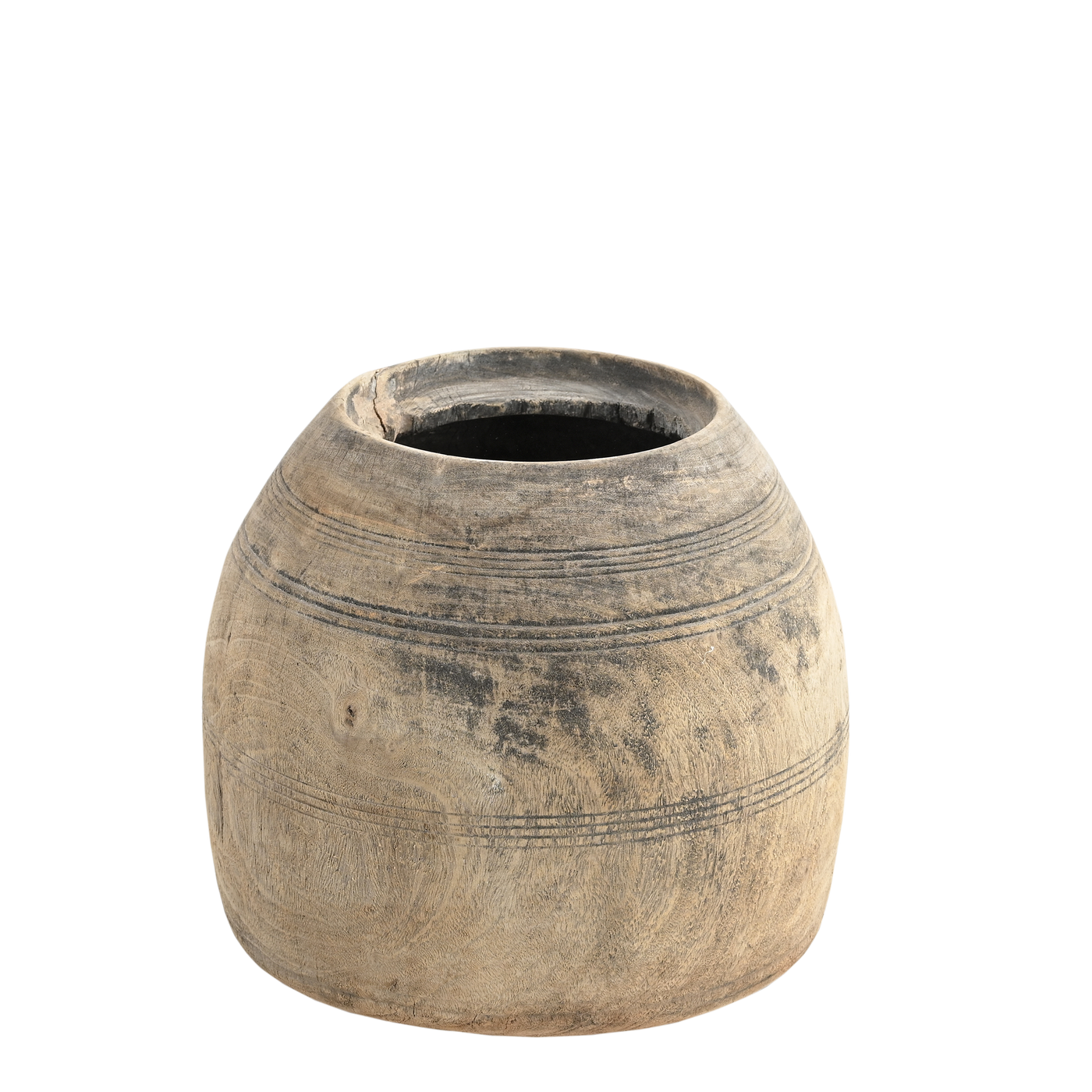 Modran - Grand pot en bois n°24