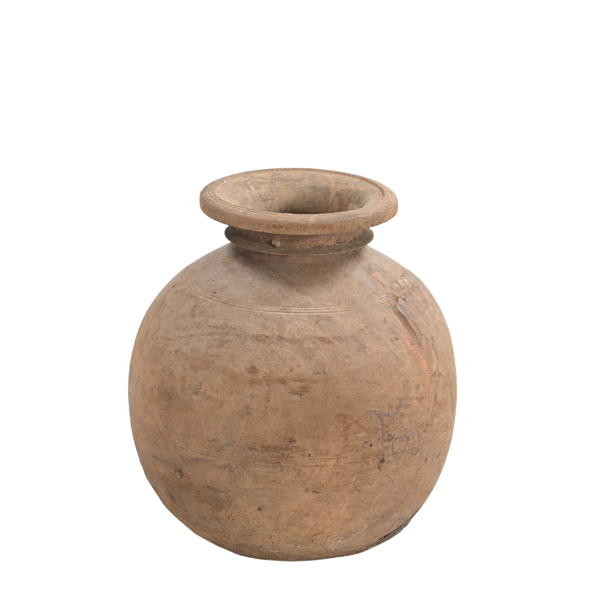 Tosh - Grand pot de l'Himachal en bois n°49