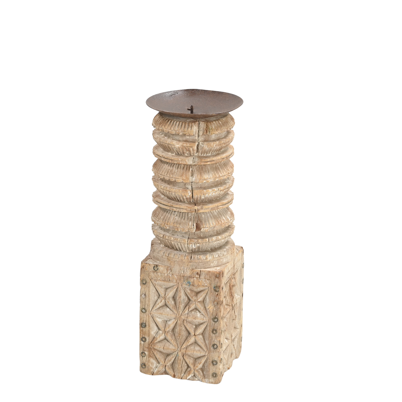 Momabatti - Light wooden candlecut sculpted nº56