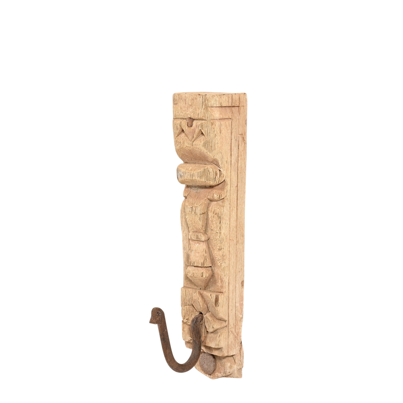 GULAB - Sculpted wooden coat hook n ° 17