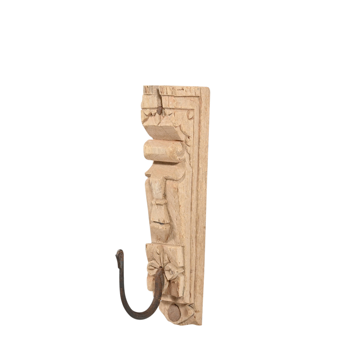 Gulab - Patère en bois sculpté n°19