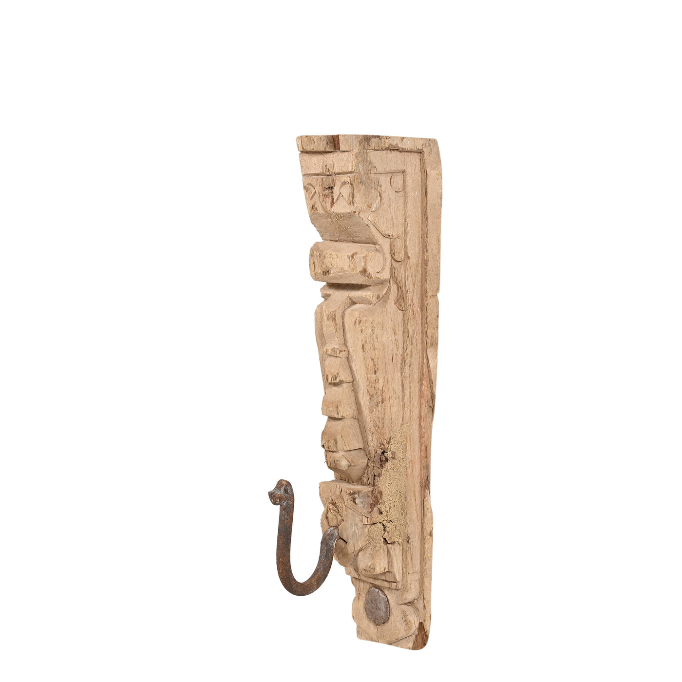 GULAB - Sculpted wooden coat hook n ° 21