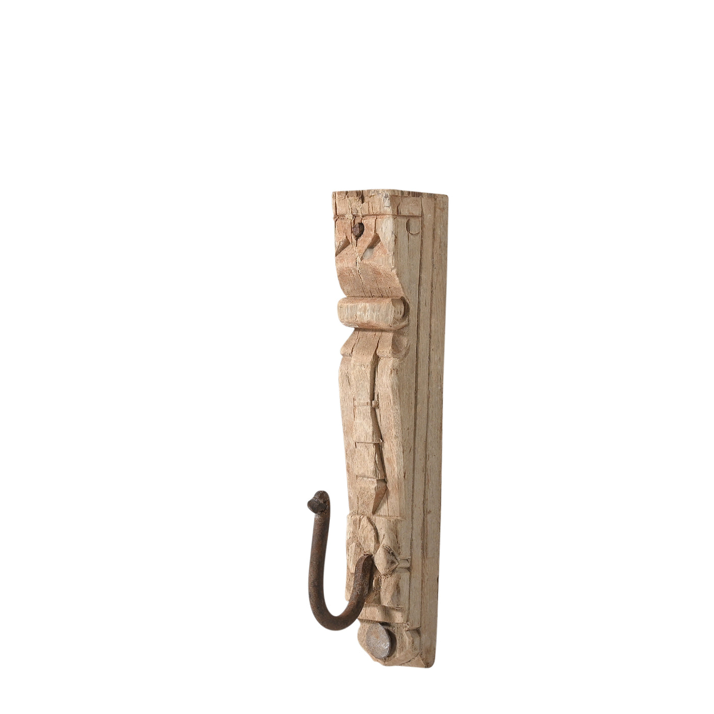 GULAB - Sculpted wooden coat hook n ° 24