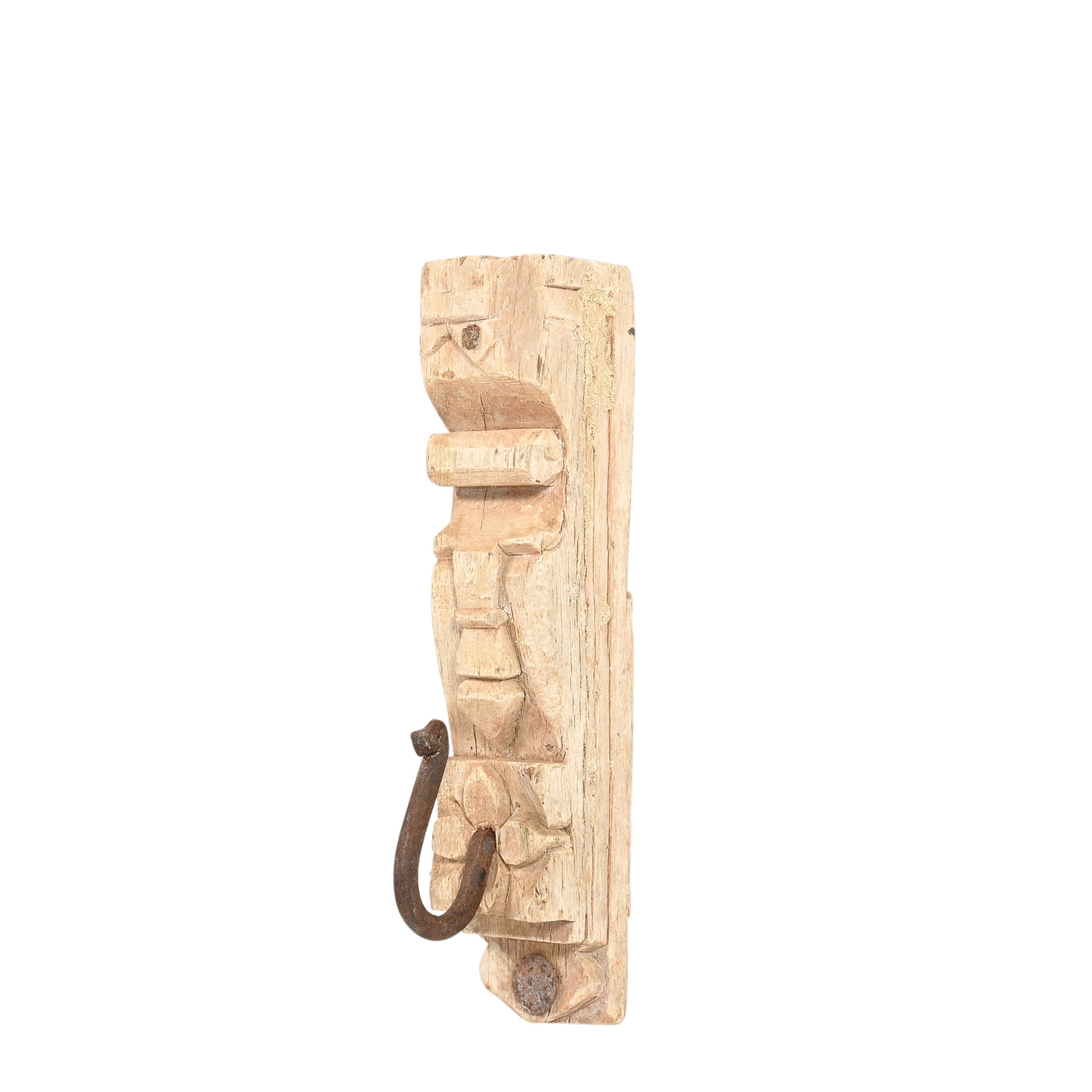 GULAB - Sculpted wooden coat hook n ° 8