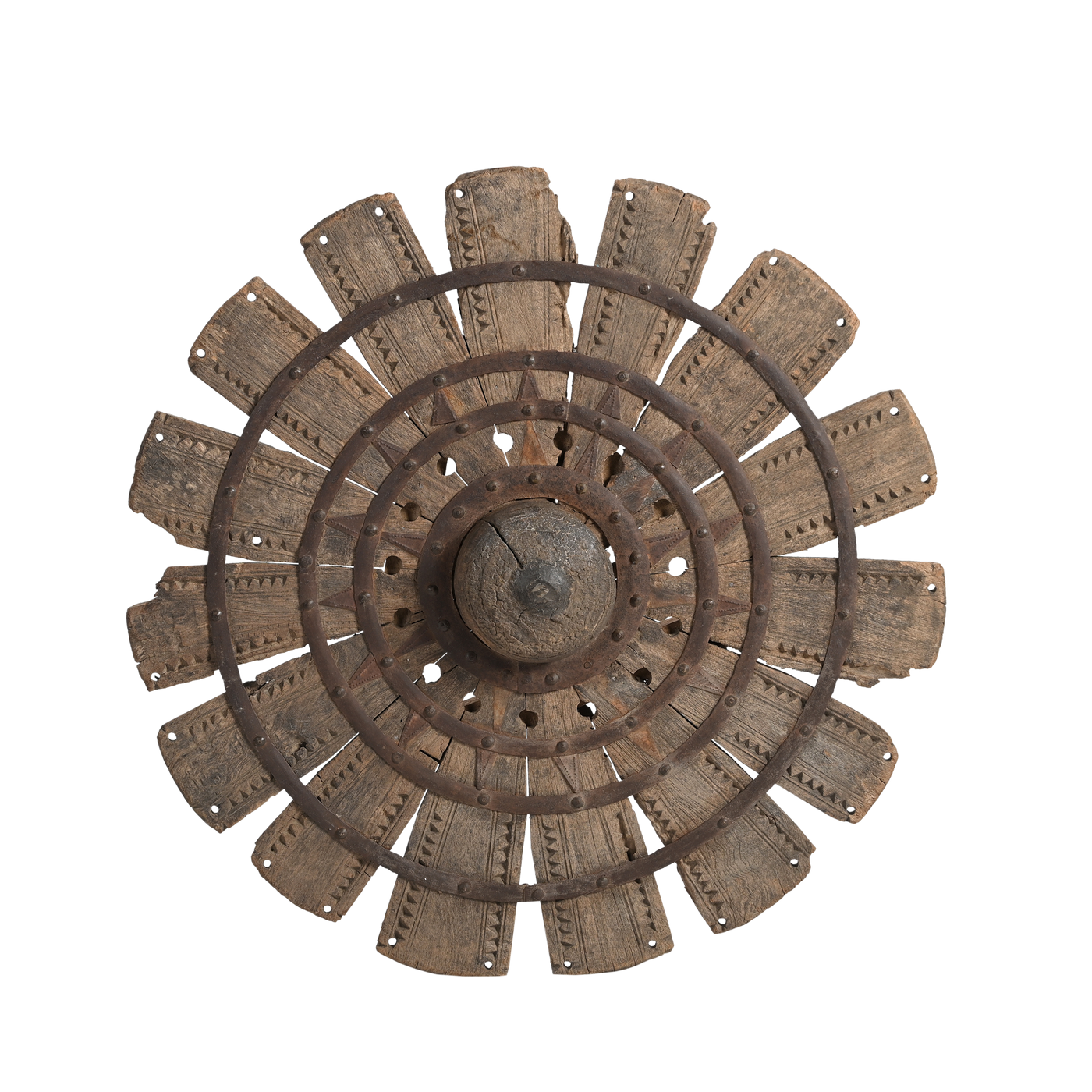 Charkha - Hanging wooden wheel n°3