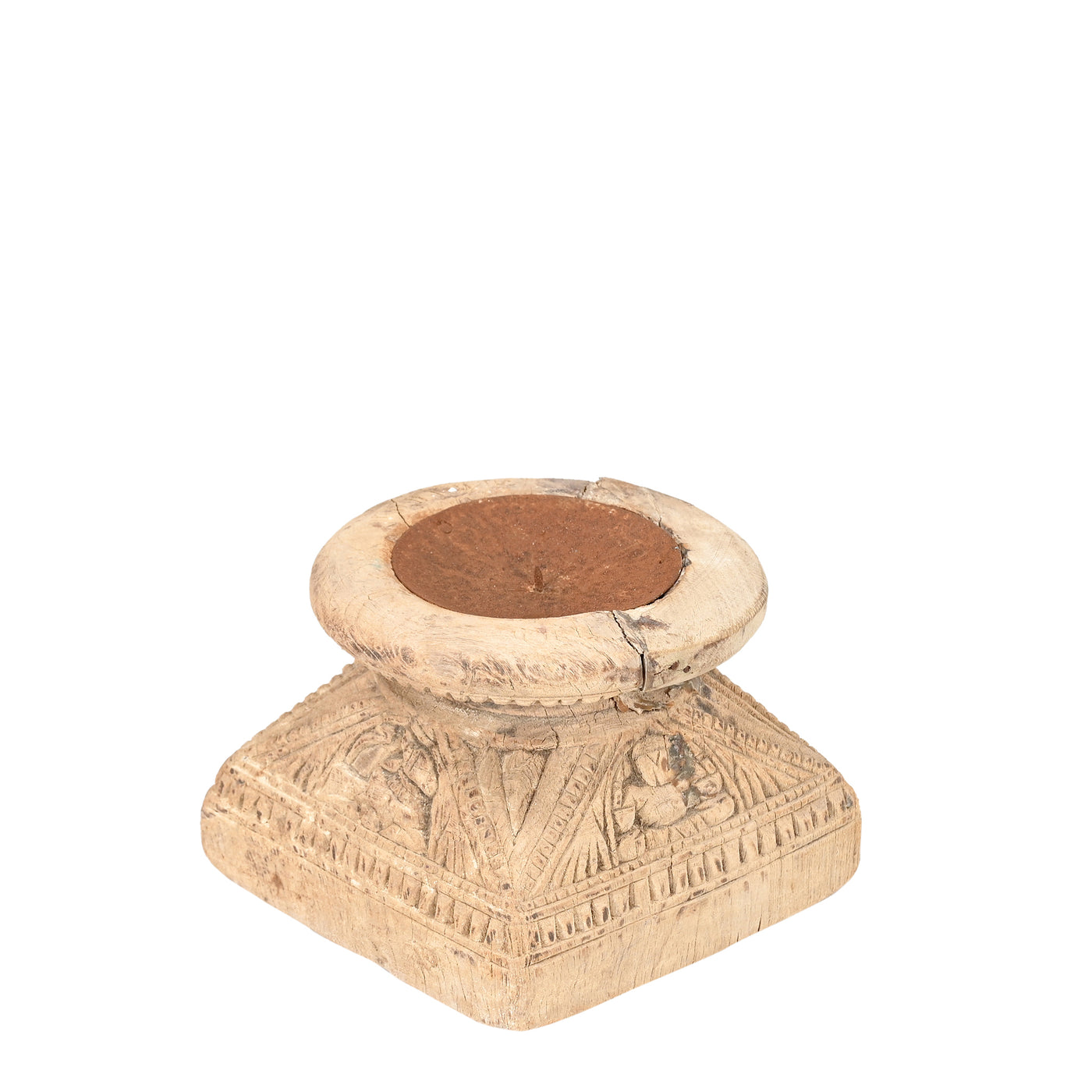 Bijani - Wooden candle holder n ° 22